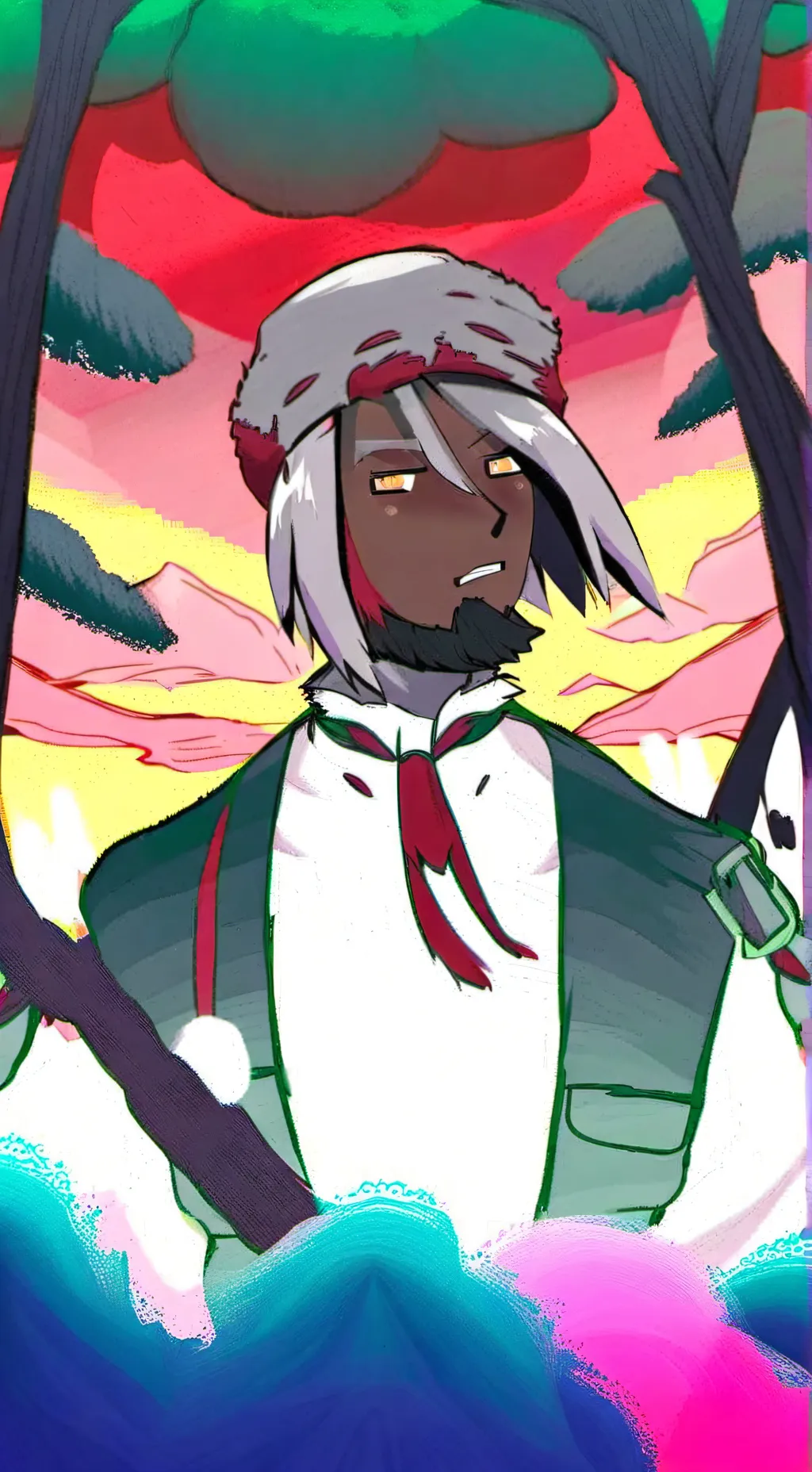 ai character: Dark licorice  background