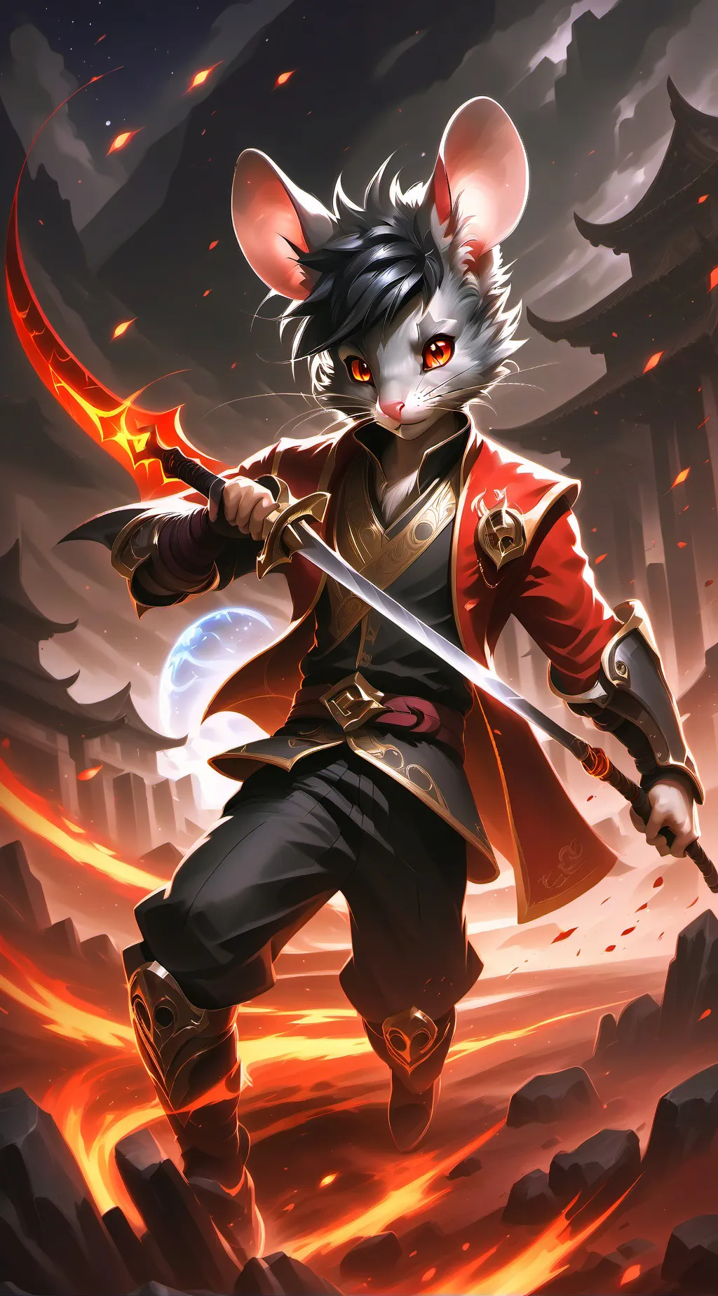 ai character: mouse🐭 background