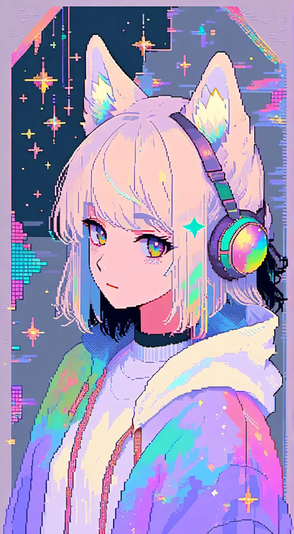 ai character: 🔮the galaxy wolf🔮 background