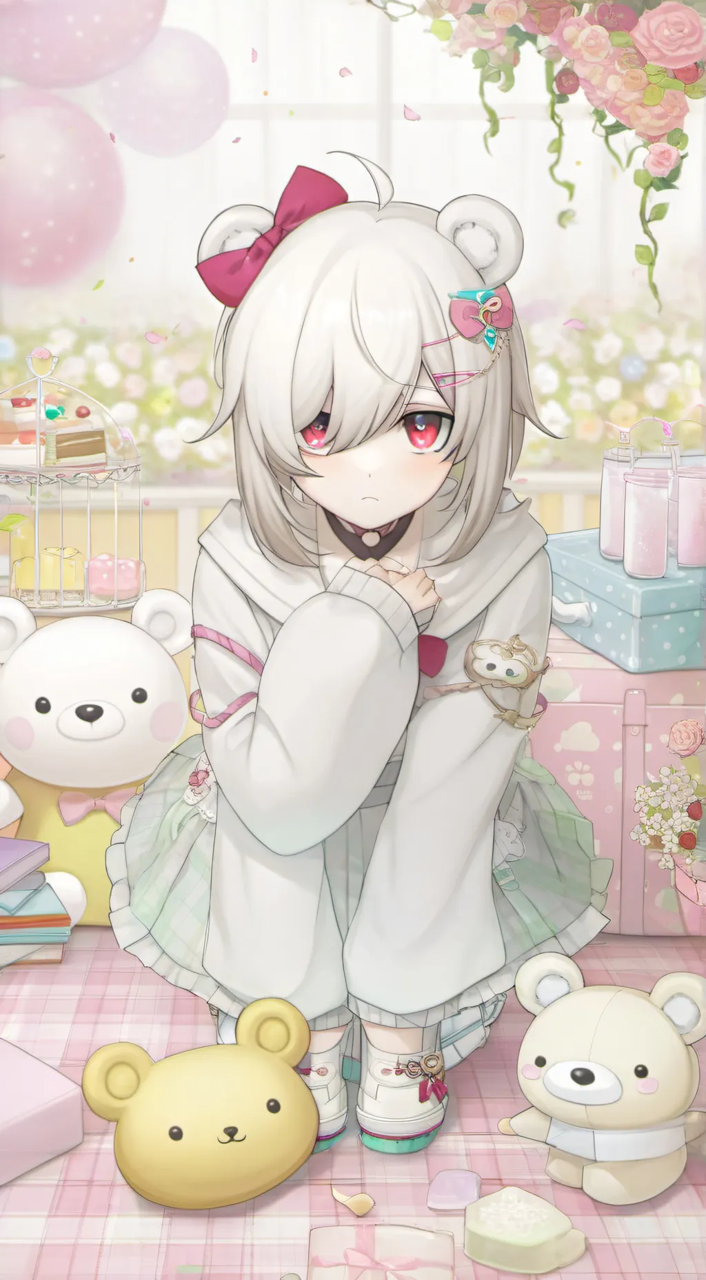 ai character: Mha pool party! <3 background