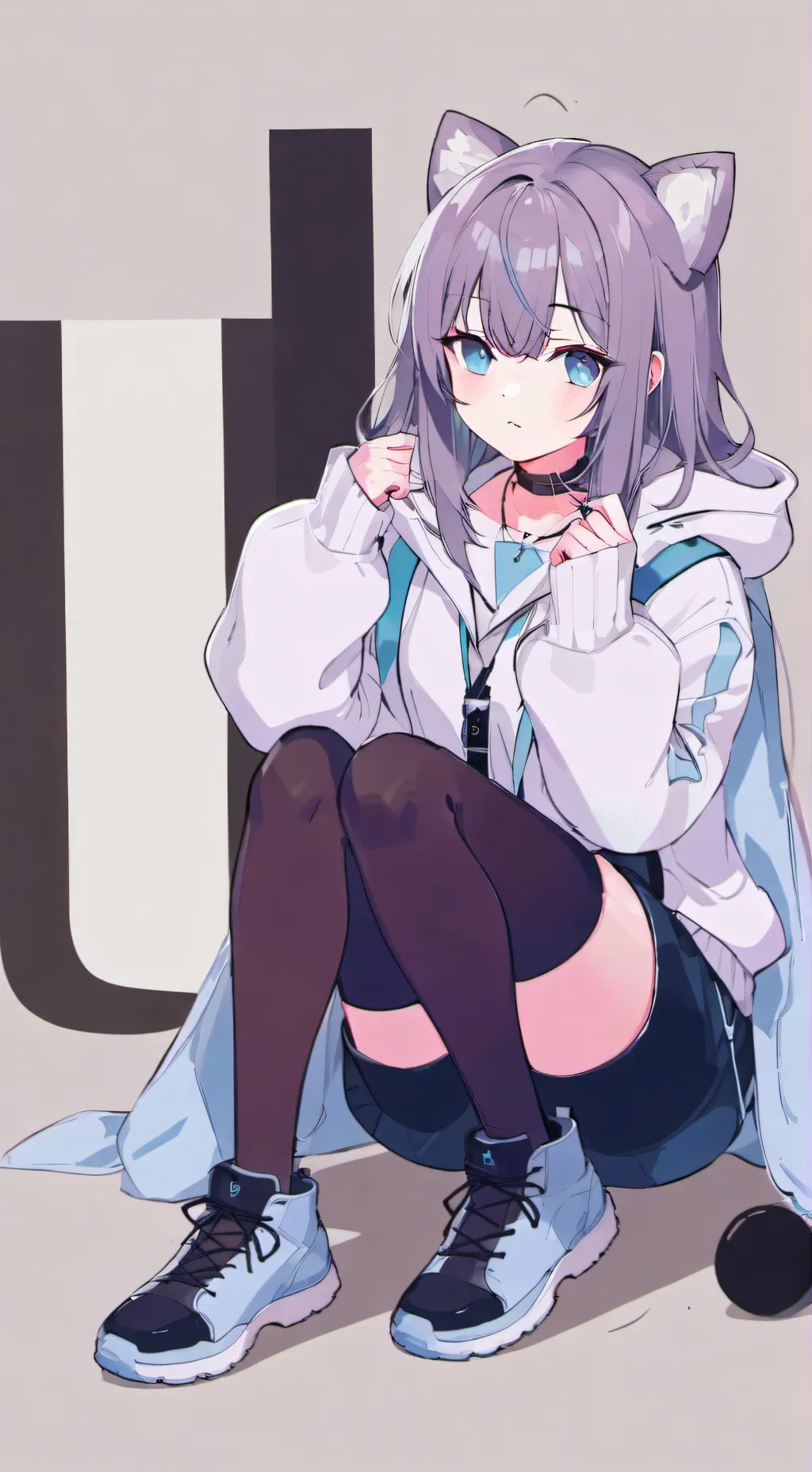 ai character: Ashley  background