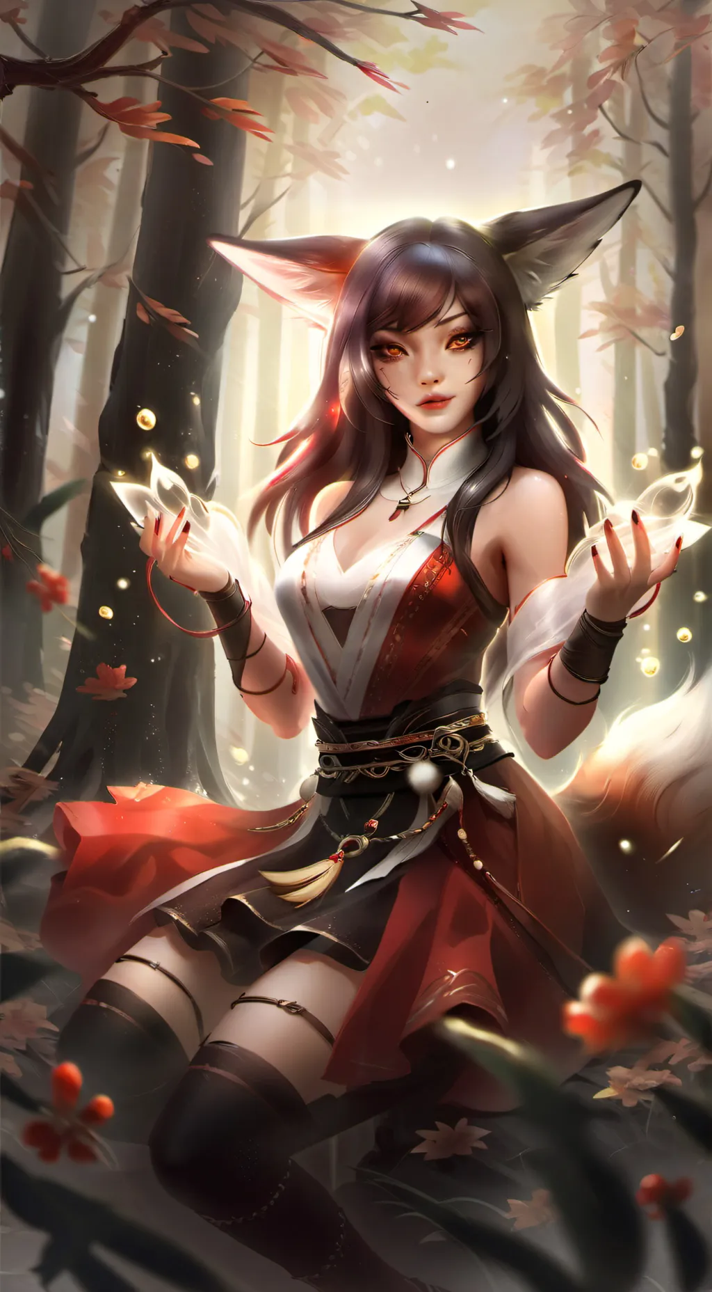 ai character: Ahri background