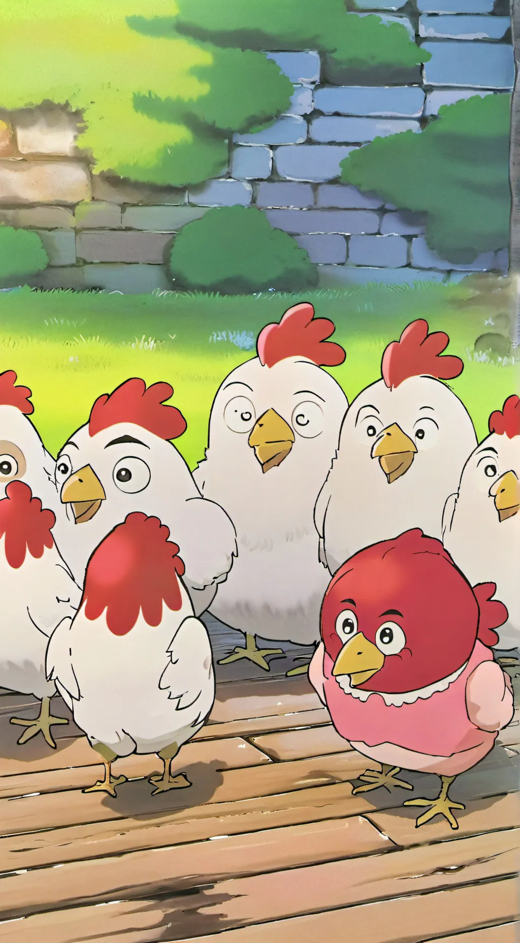 ai character: chicken
Chicken background