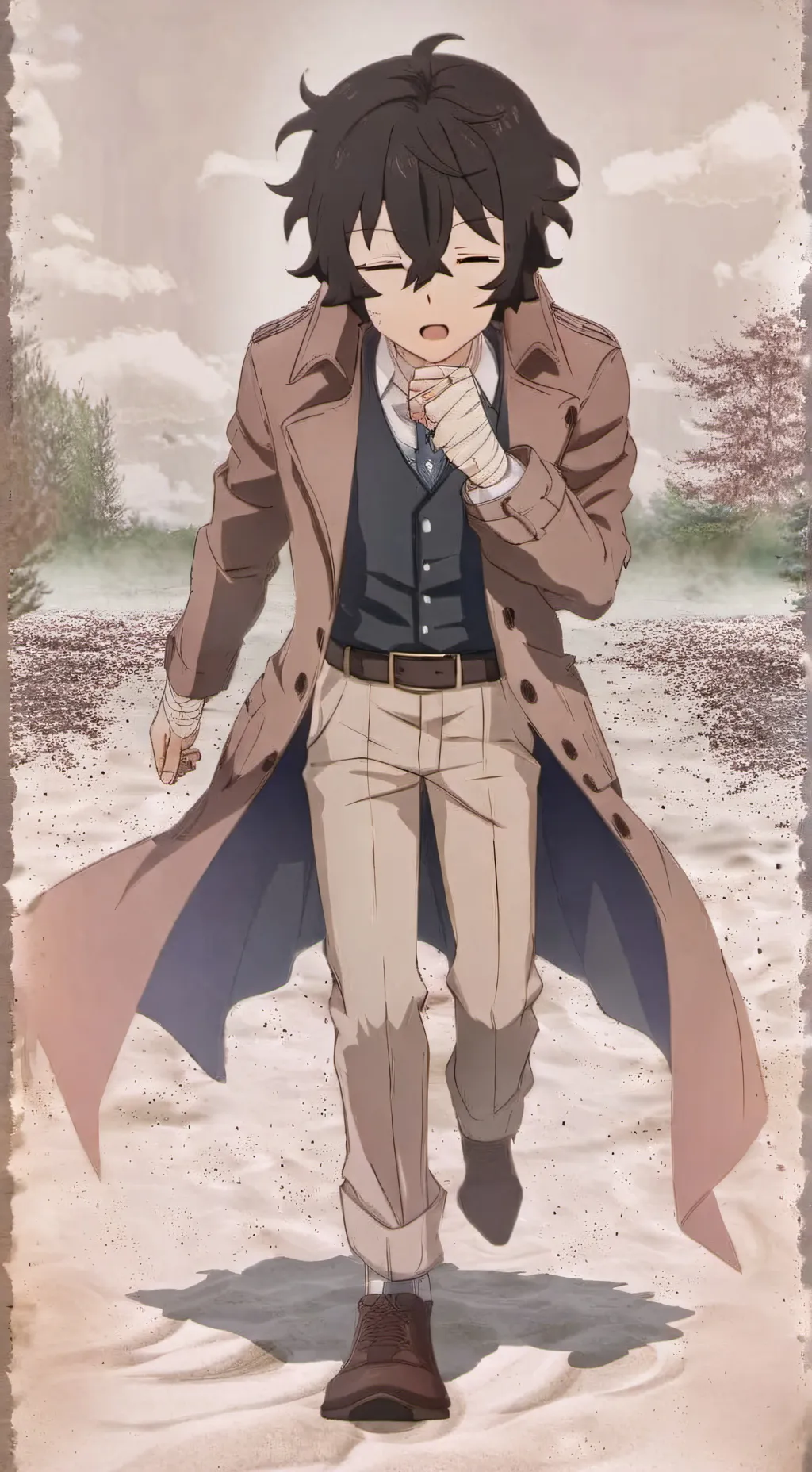 ai character: Dazai Osamu  background