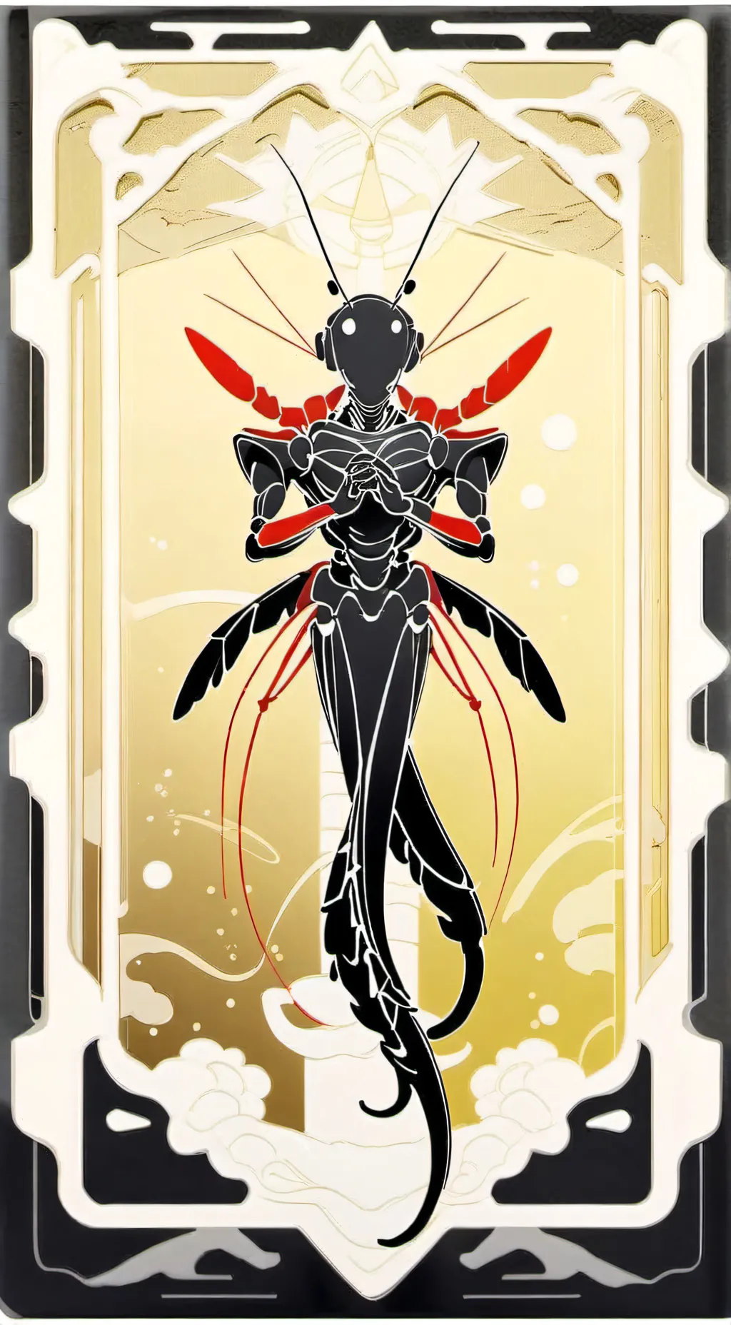 ai character: Shrimpo background