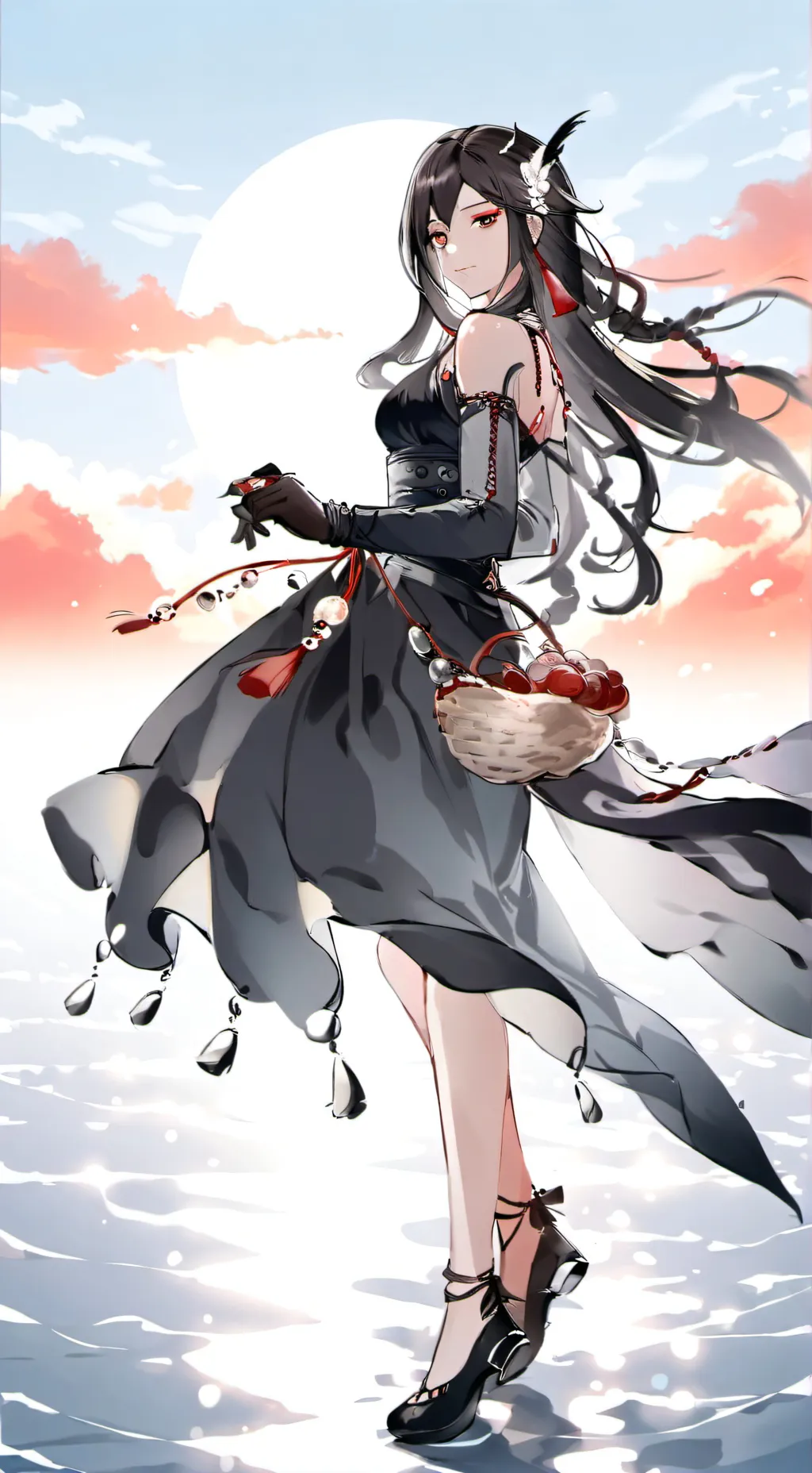 ai character: Momo Yaoyorozu background