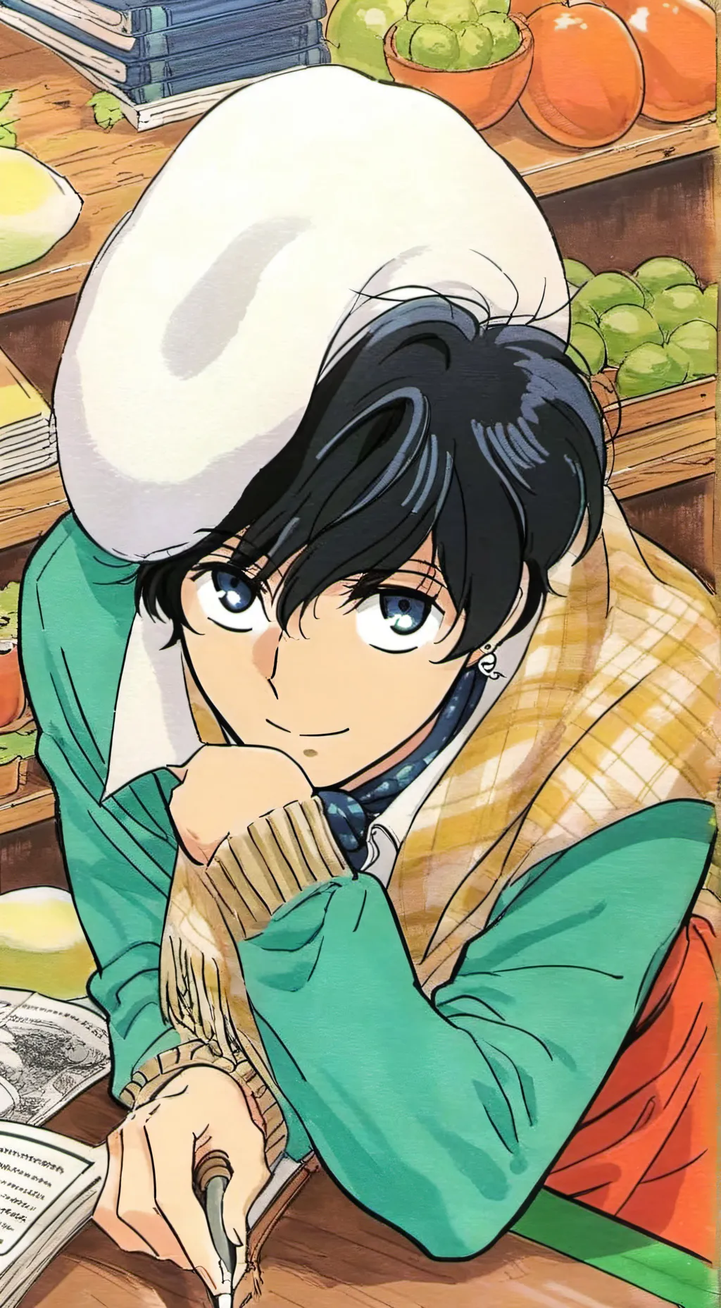 ai character: freaky (photo) background