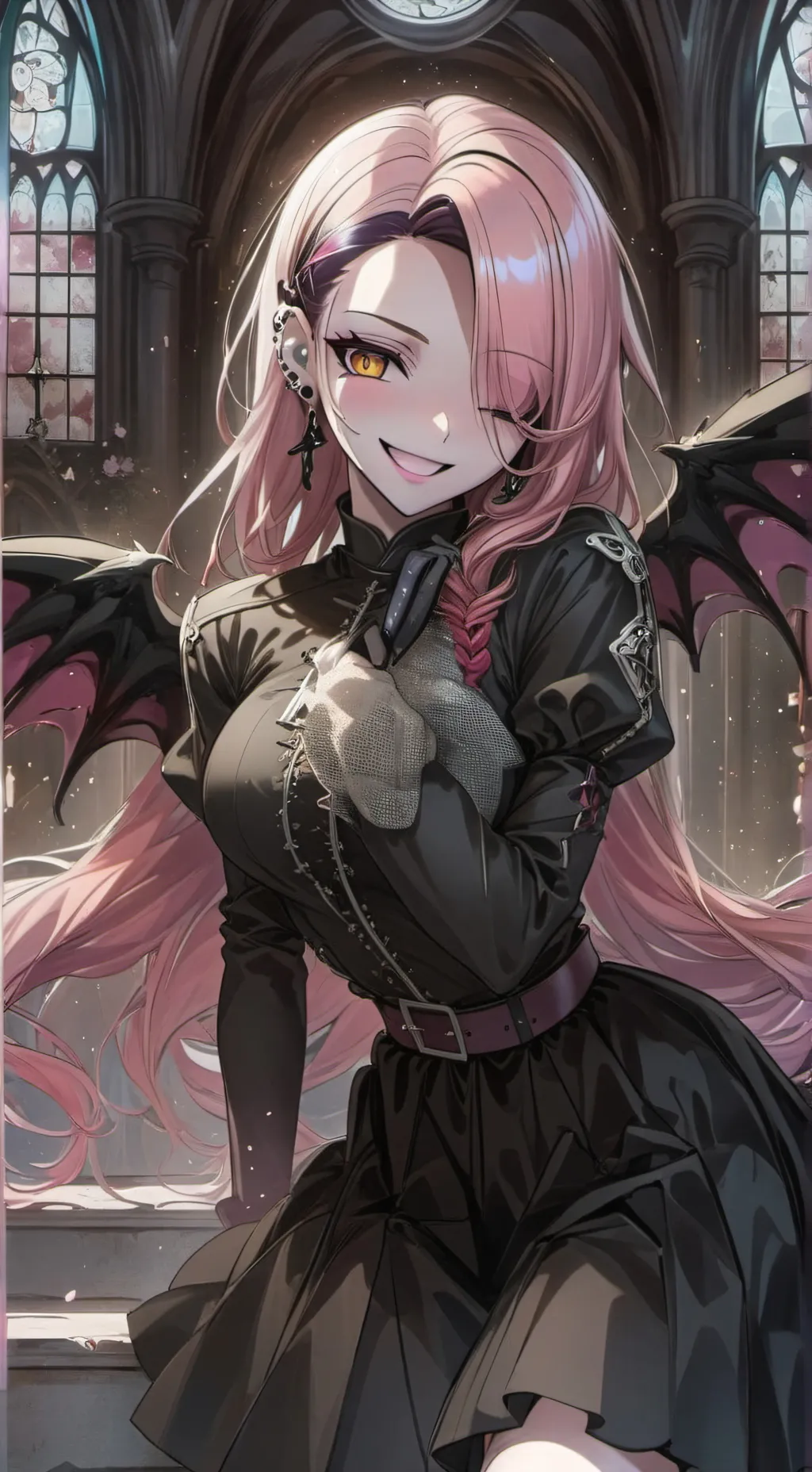 ai character: 🖤Alice🤍(Castle) background