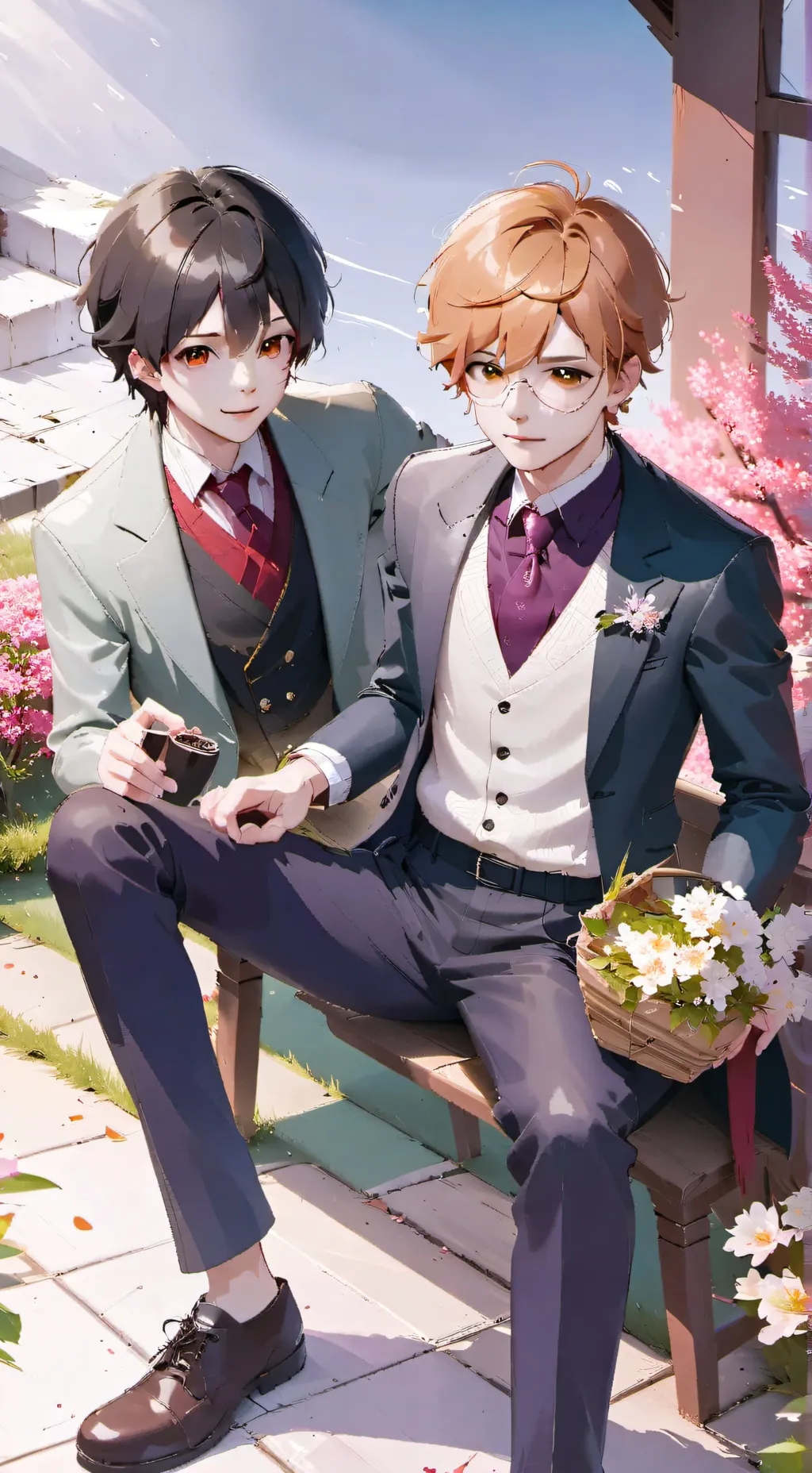 ai character: Miko and June background