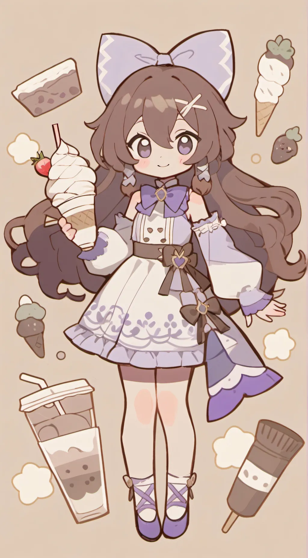 ai character: My cousin ^^ background