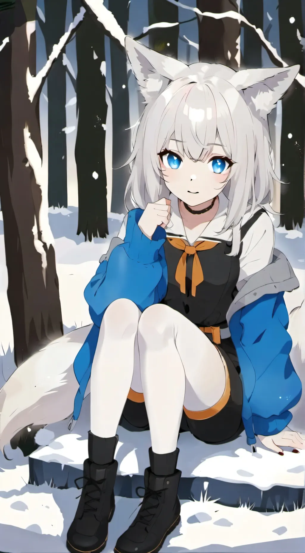 ai character: snowie  background