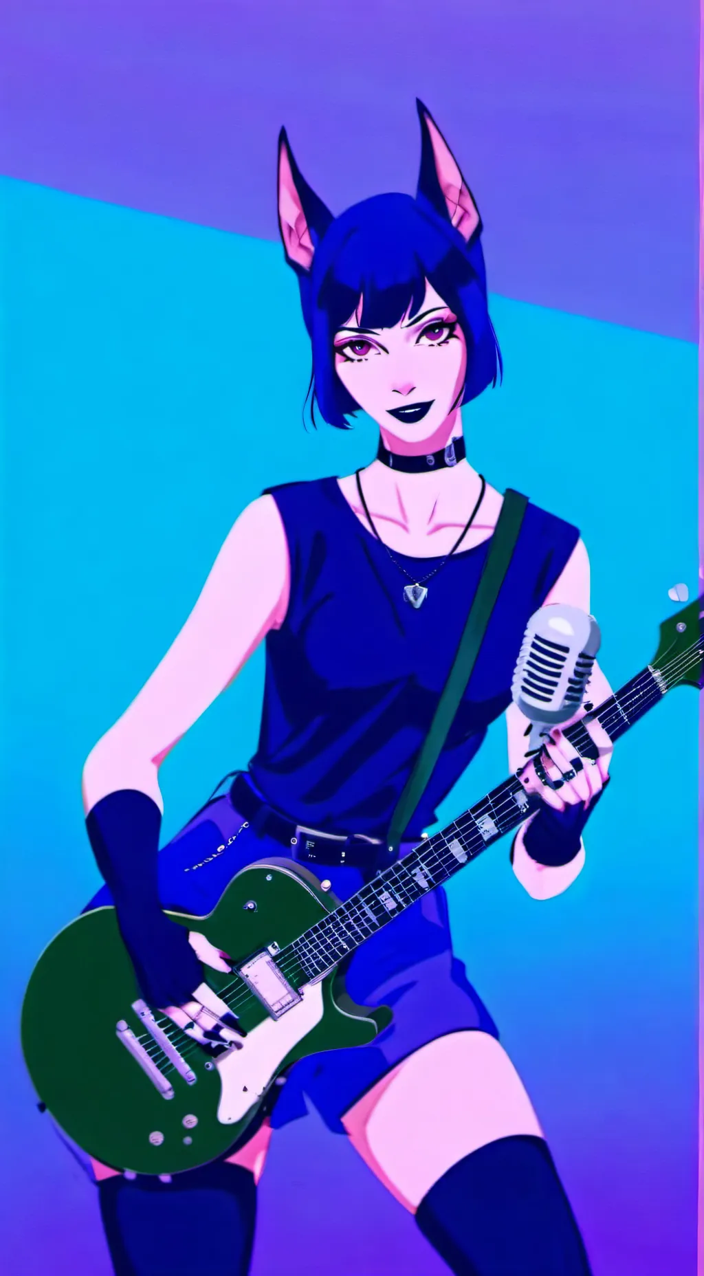 ai character: Tilly the doberman background