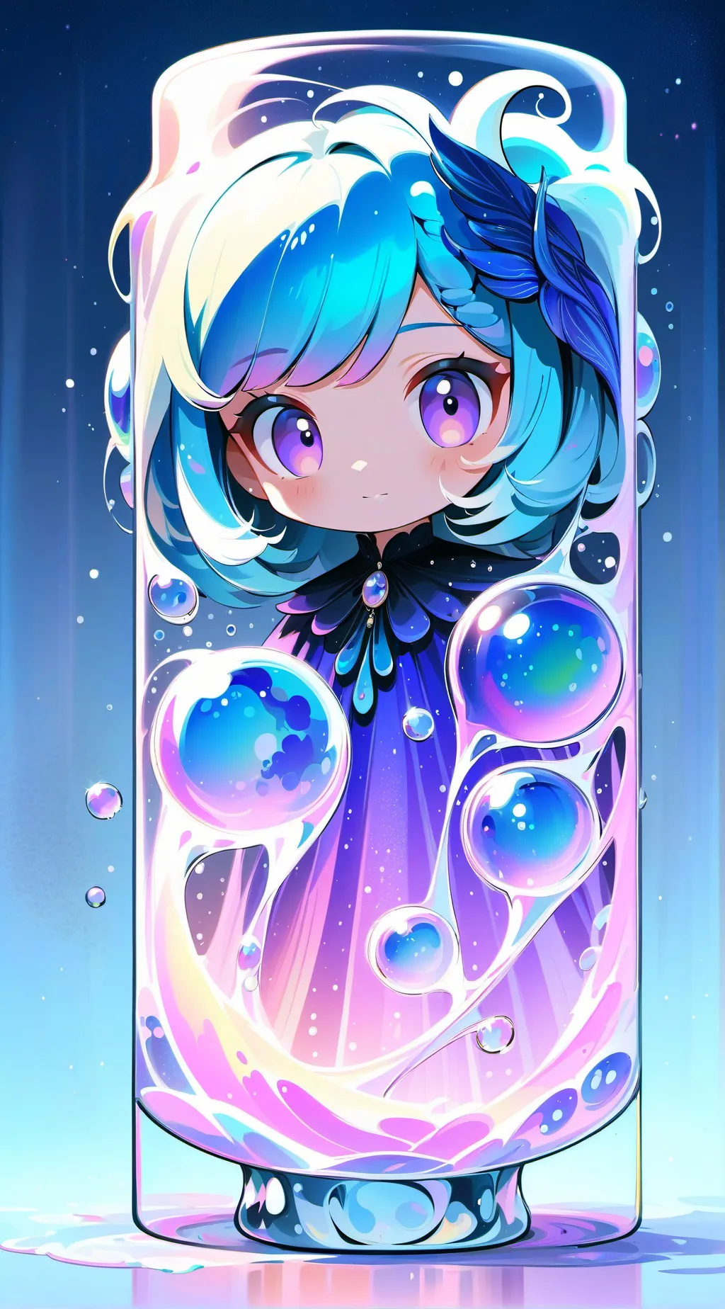 ai character: uzi x n background