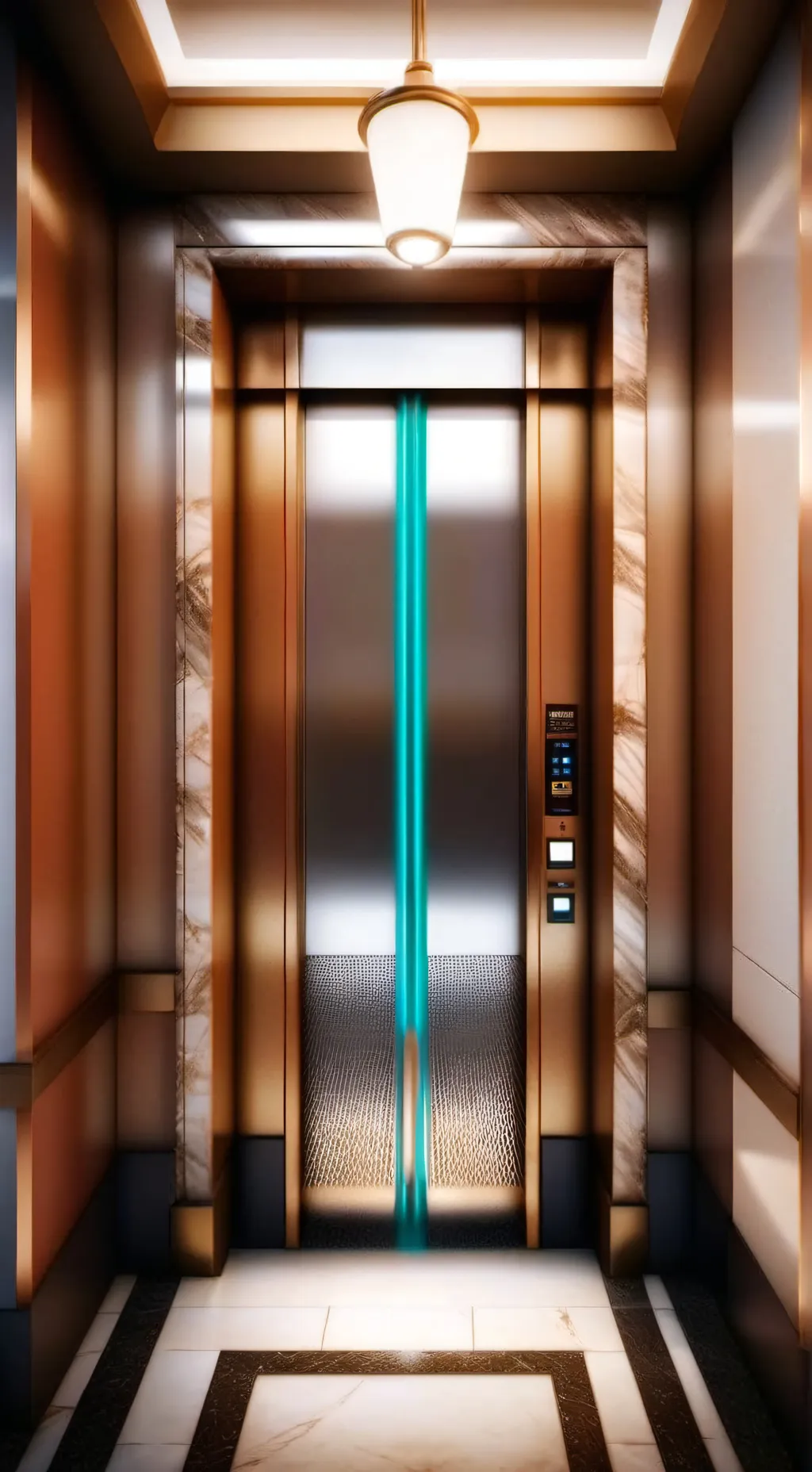 ai character: Elevator background