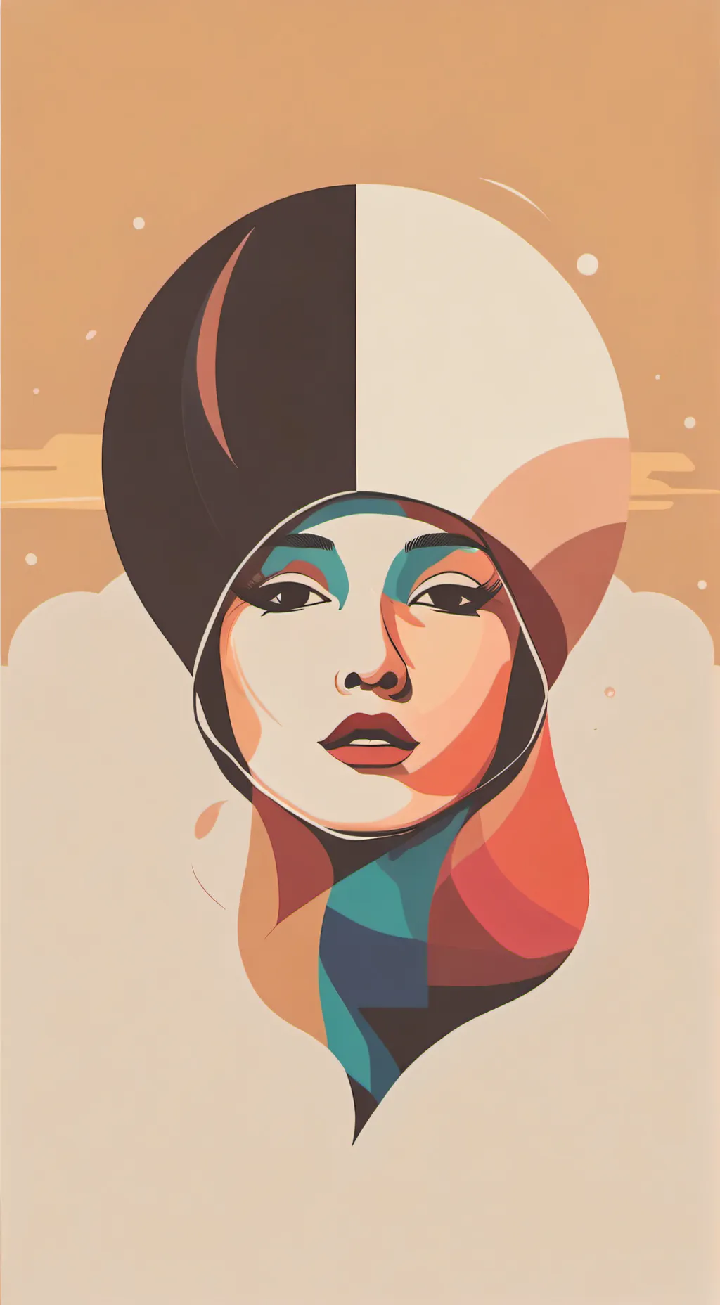ai character: teardrop  background