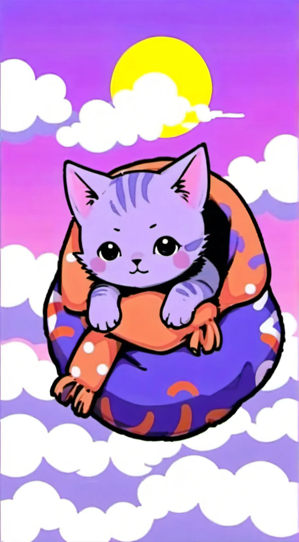 ai character: Baby catnap background