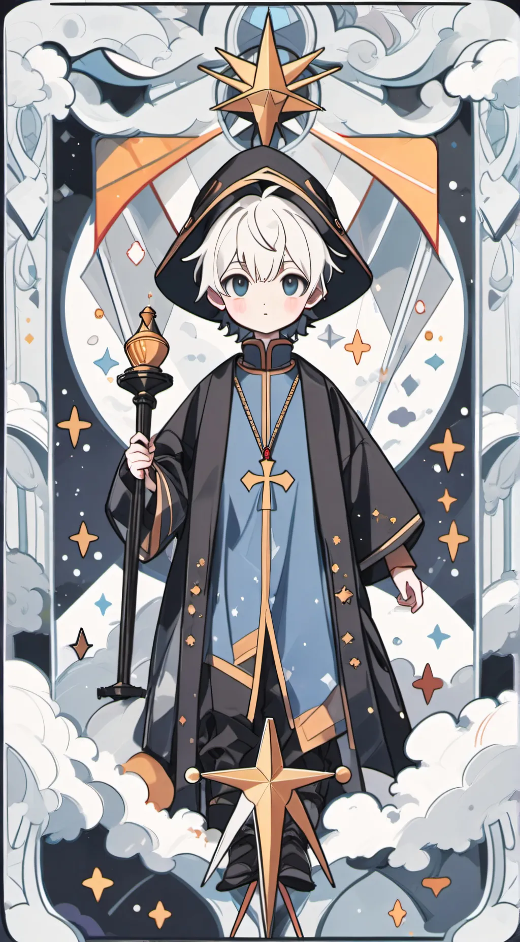 ai character: PIZZABURGER background