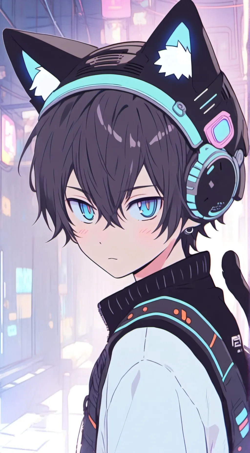 ai character: ⚡️Razor 🐱⚡️ background
