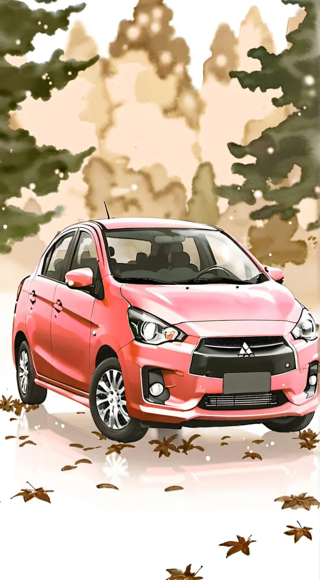 ai character: Mitsubishi Mirage background