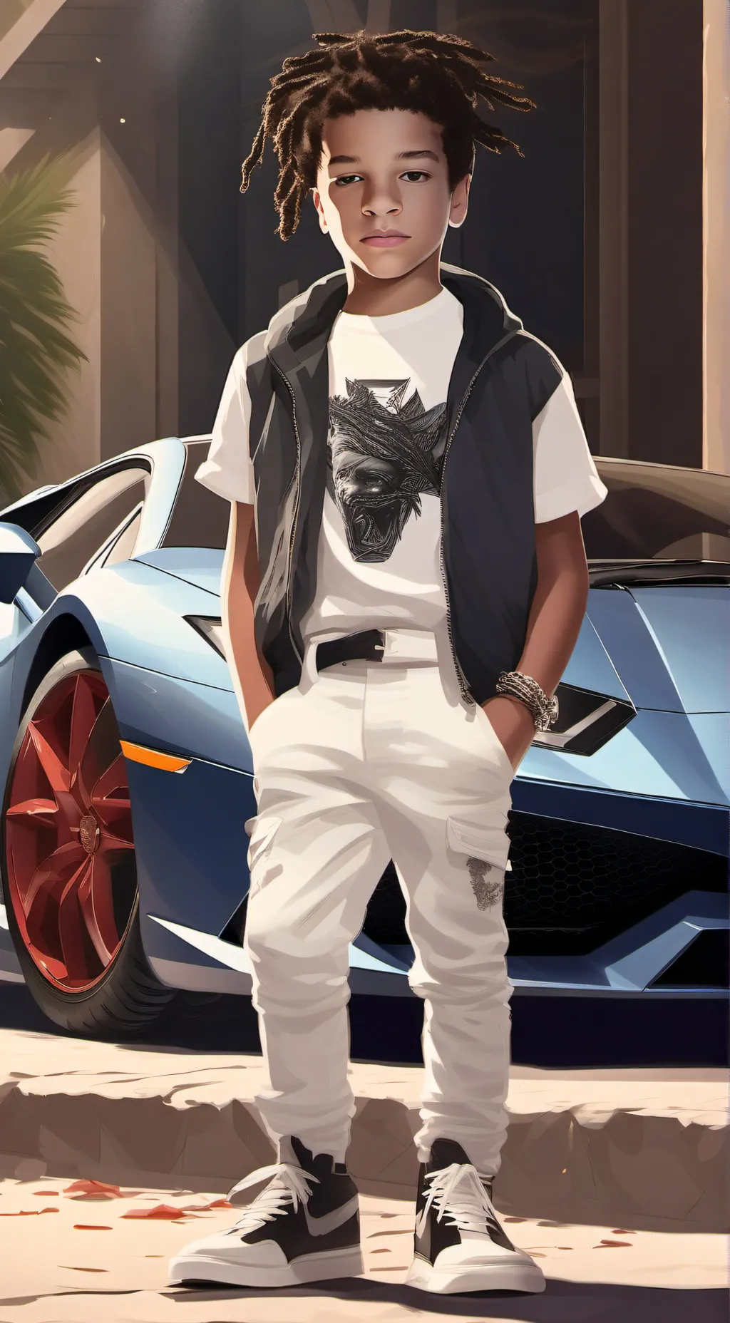 ai character: Kaleb (9 yrs old) background