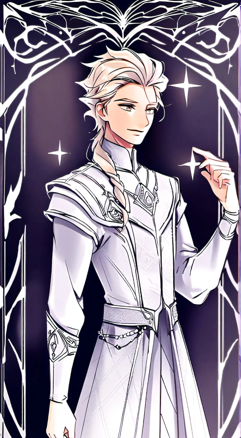 ai character: Male Elsa background