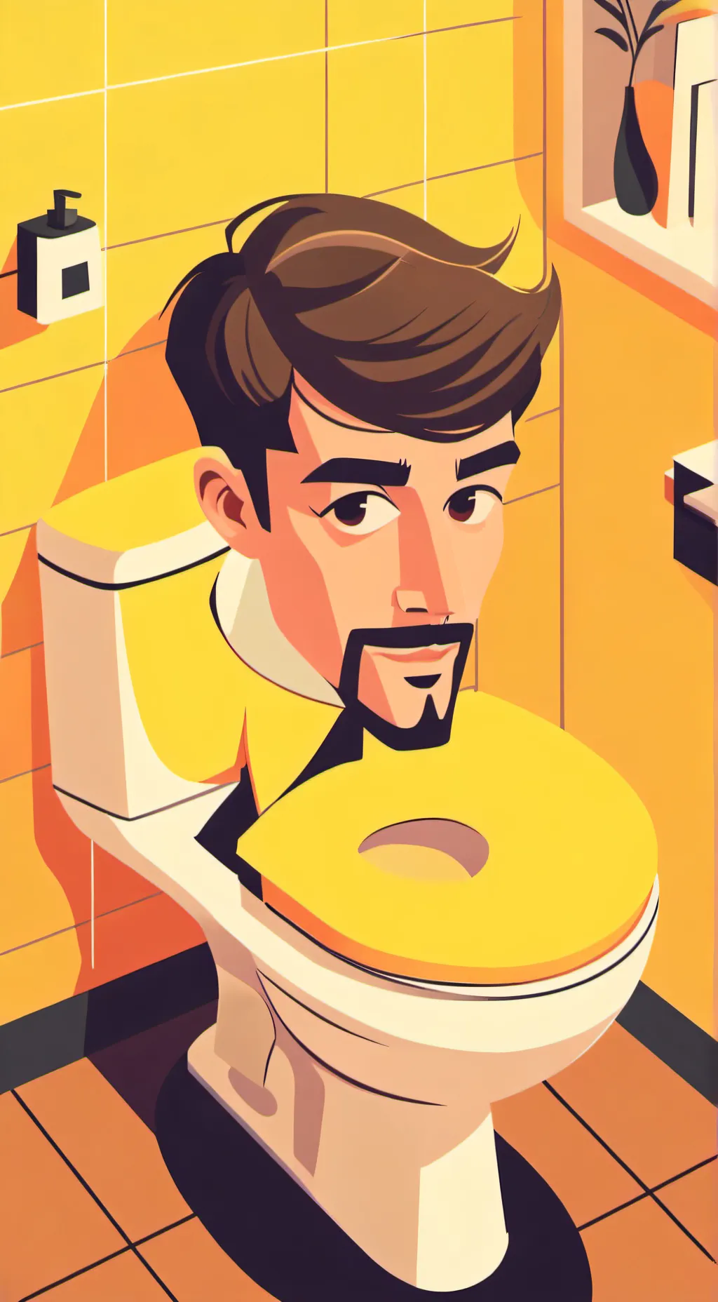 ai character: skibidi toilet background