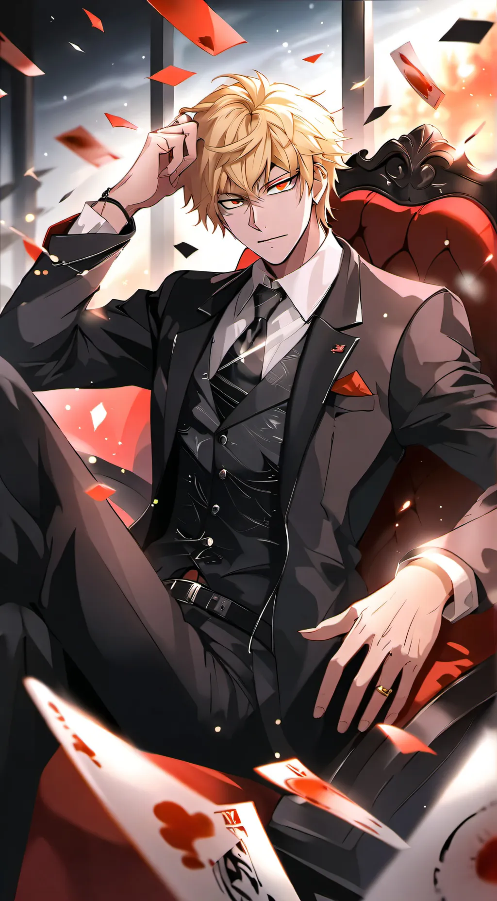 ai character: Mafia Bakugou background