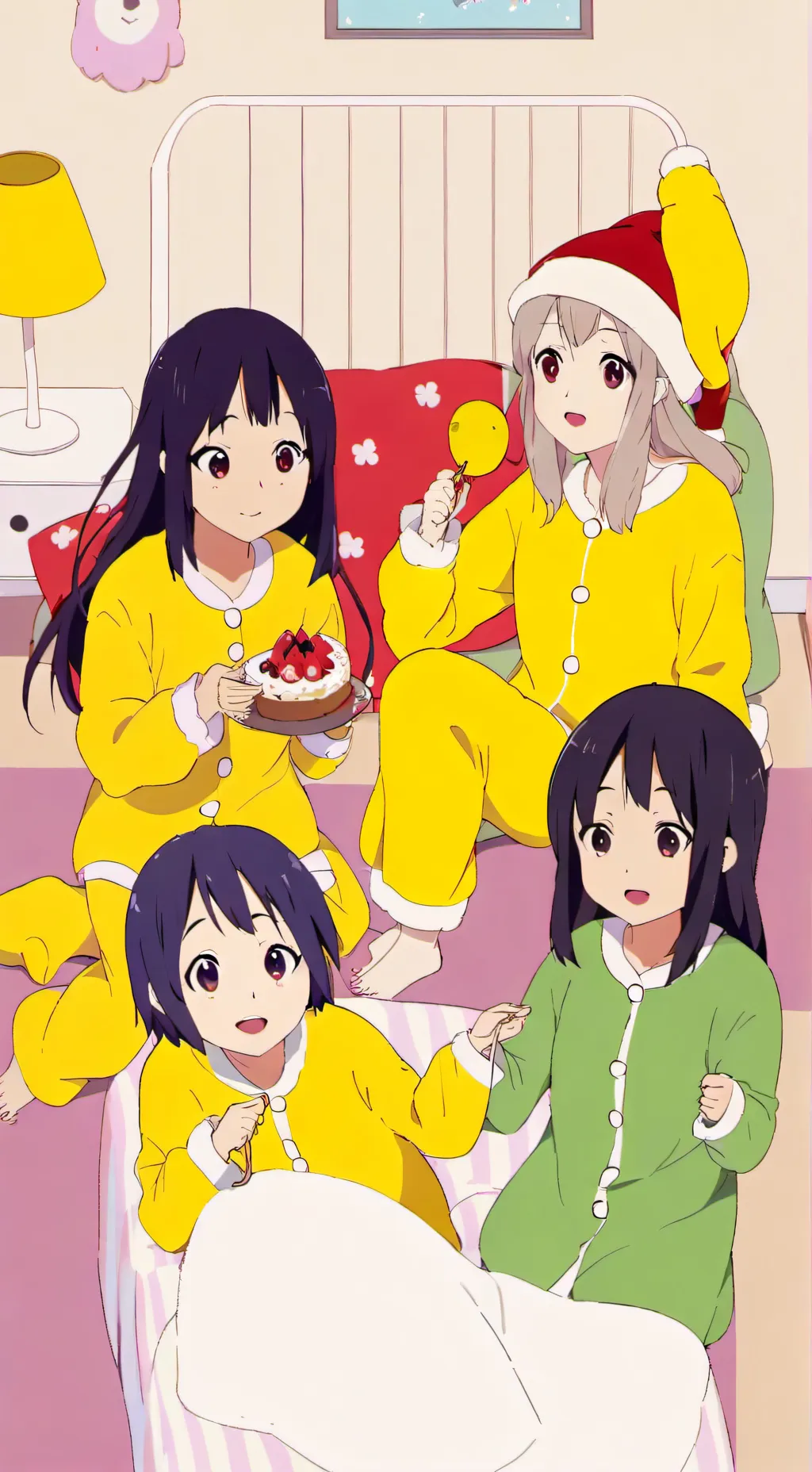 ai character: Slumber Party background