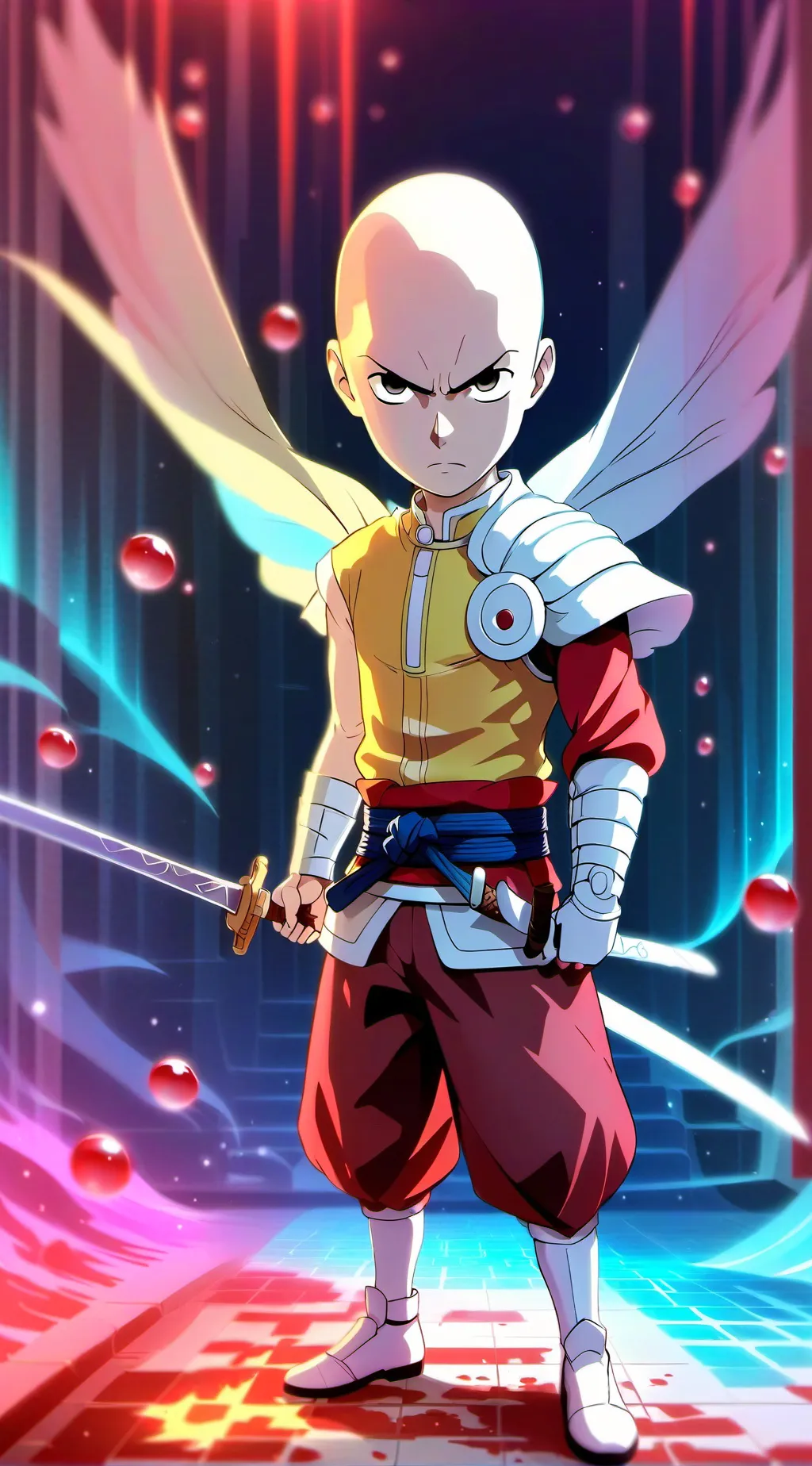 ai character: saitama background