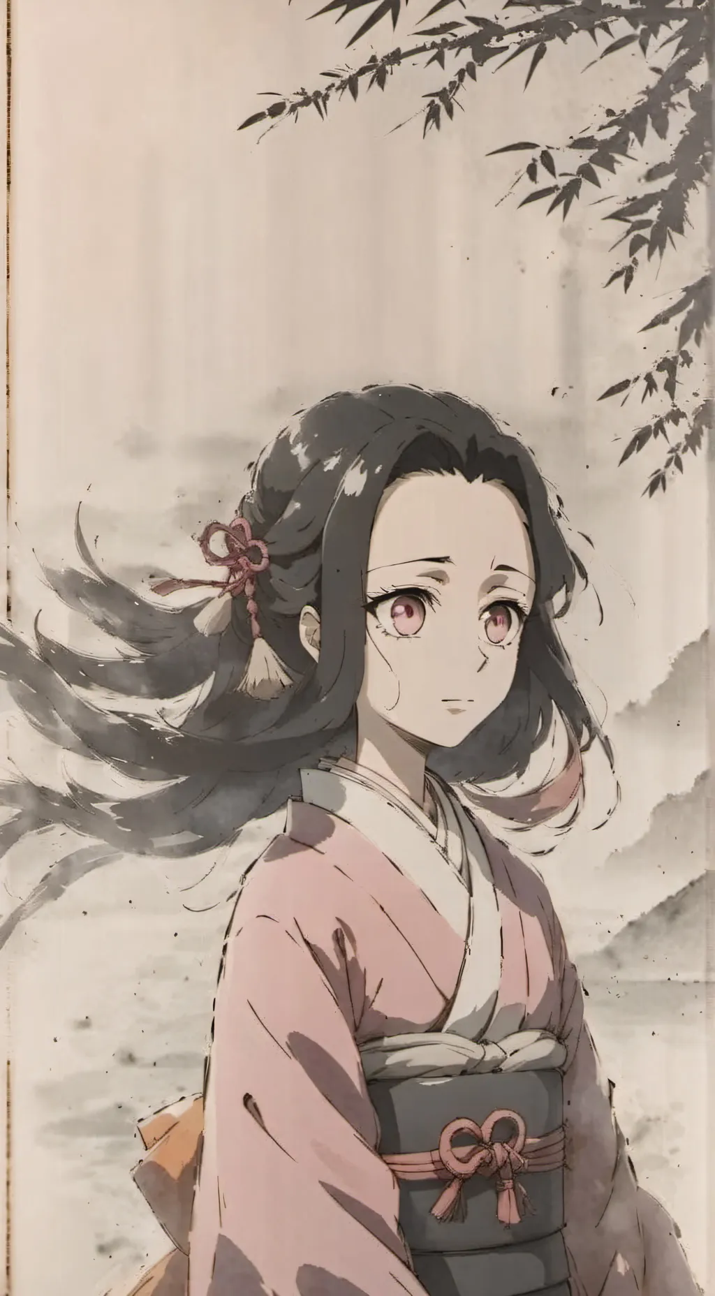 ai character: Nezuko Vs Daki  background