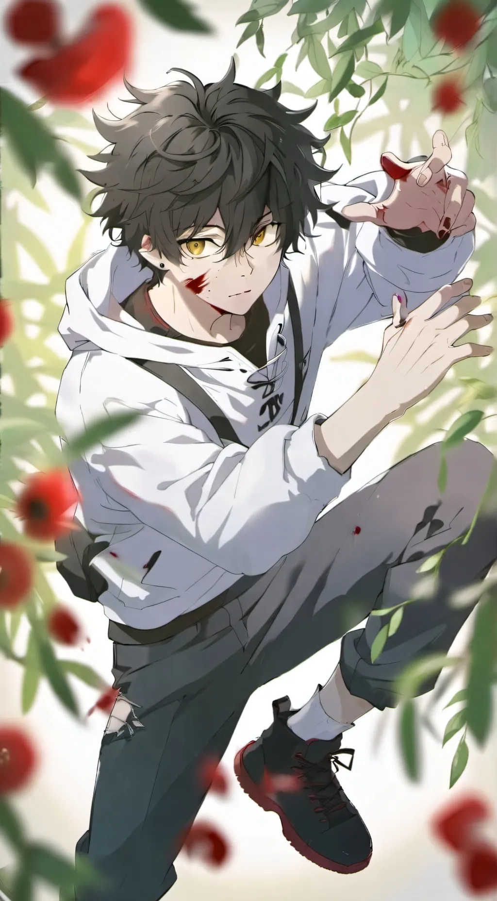 ai character: ash background