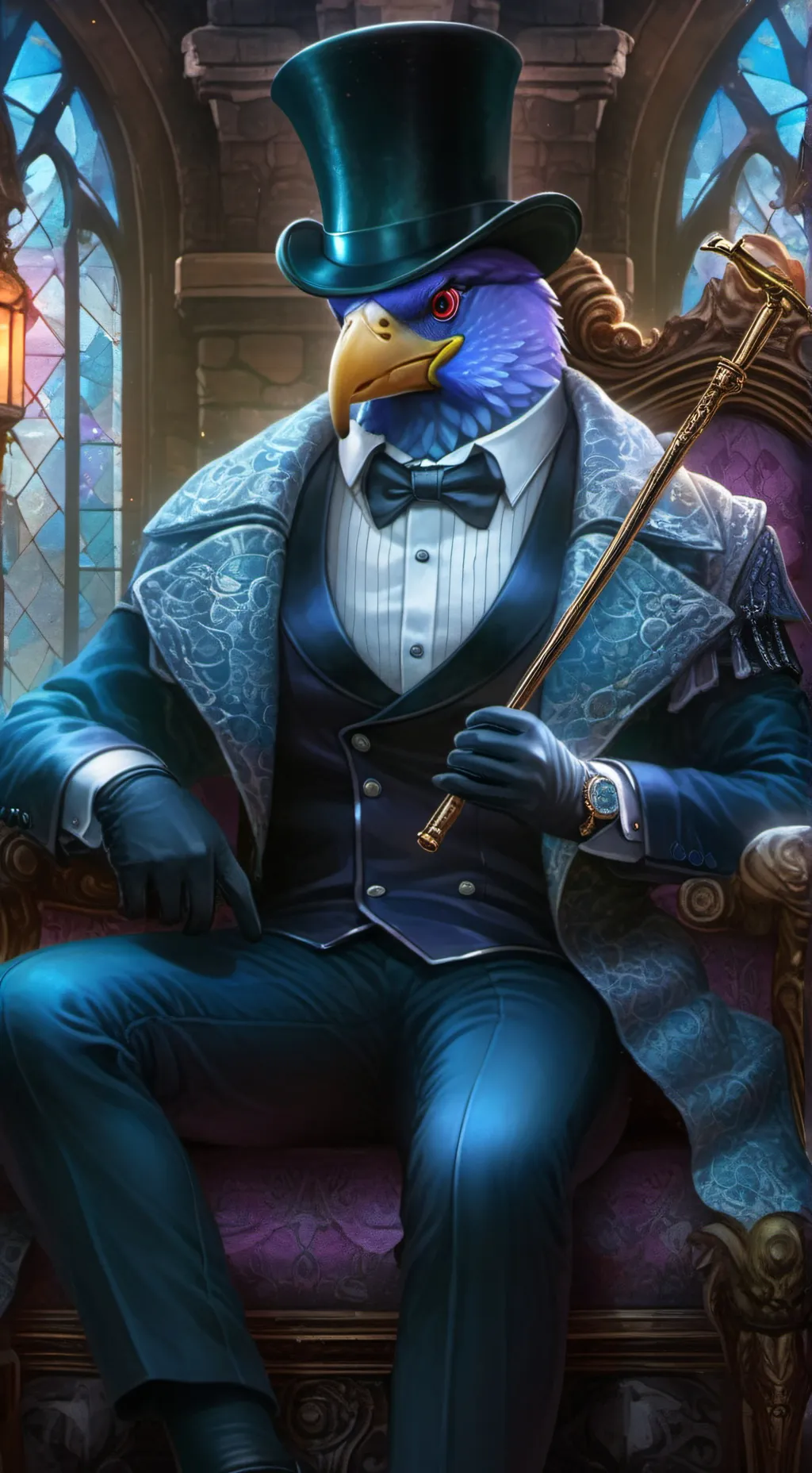ai character: Chester Von Feathe background