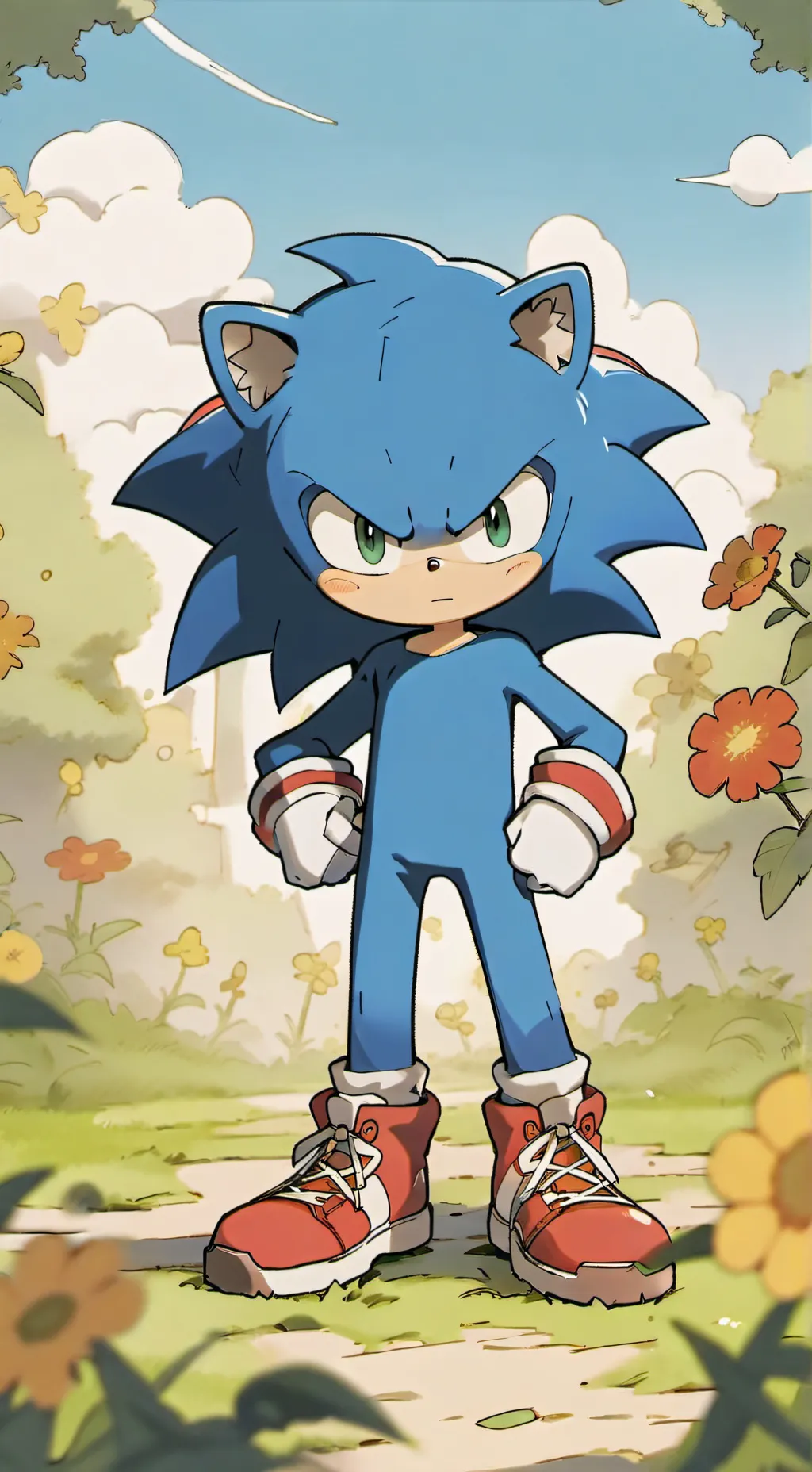ai character: Sonadow 9  background