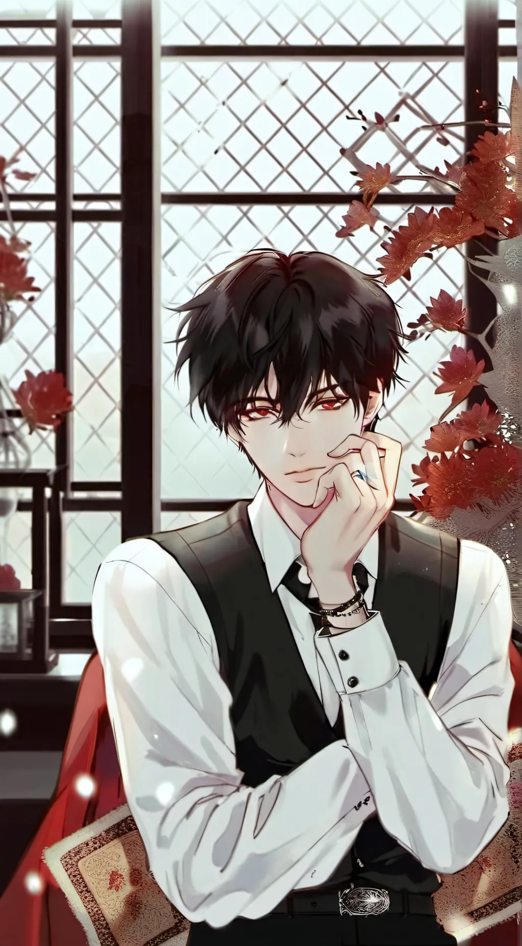 ai character: Léon  background