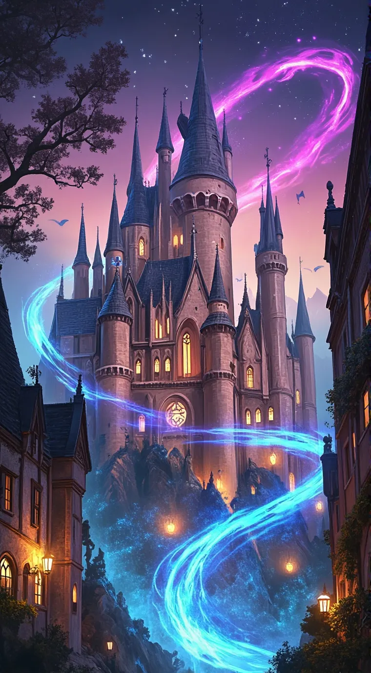ai character: Hogwarts background