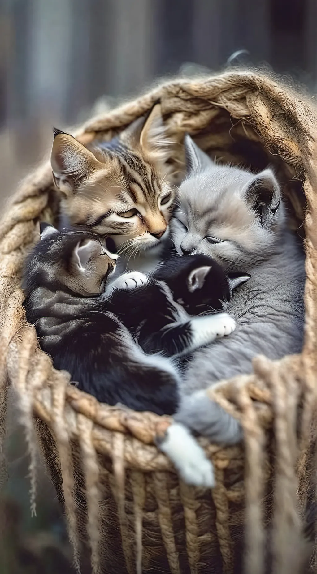 ai character: Kittens background