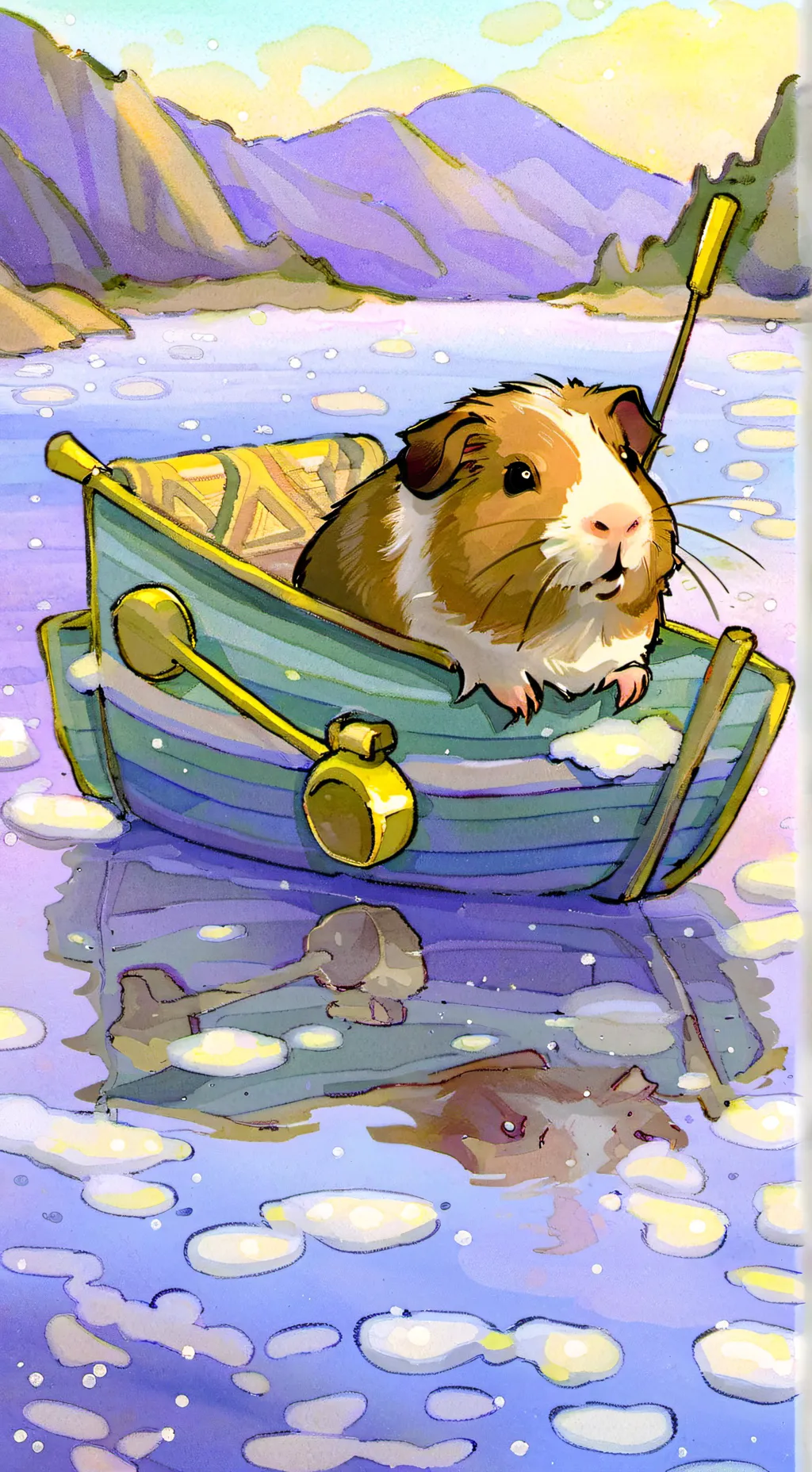 ai character: Popsicle  background