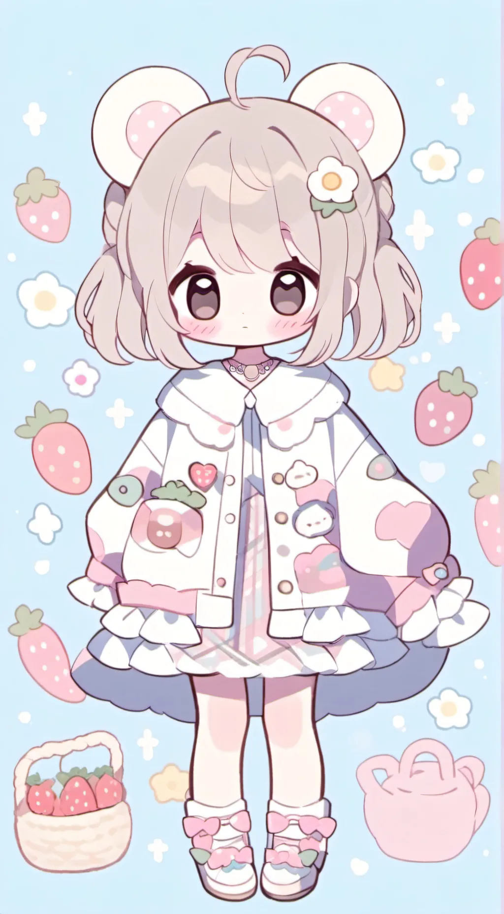 ai character: Милими  background