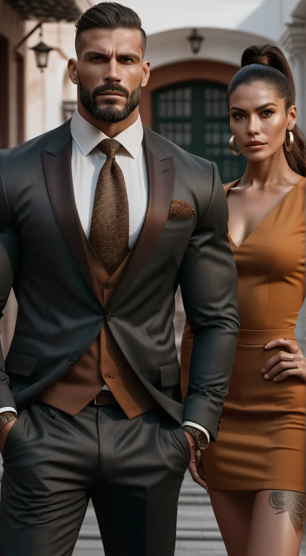 ai character: Mr. and Mrs. King  background