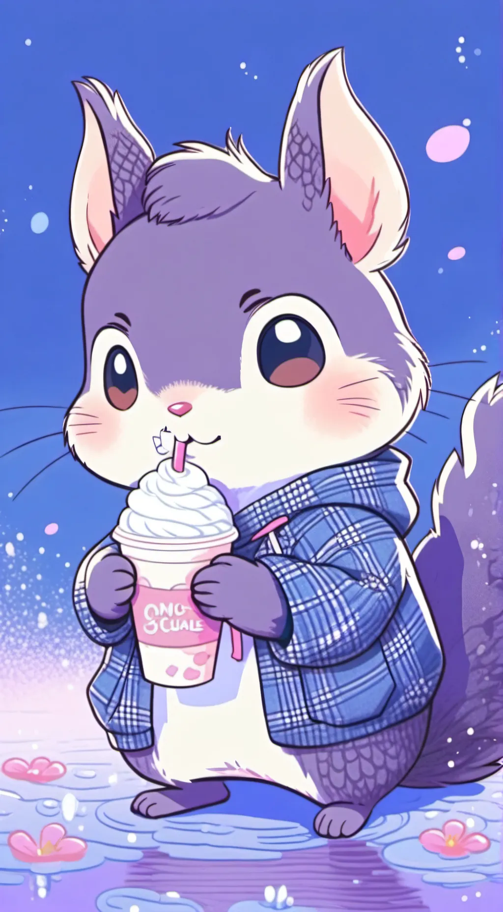 ai character: Milkshake day background