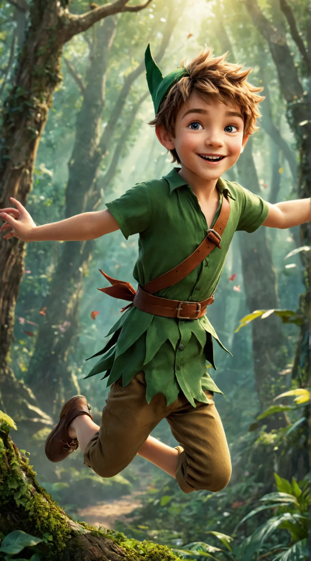 ai character: Peter Pan background