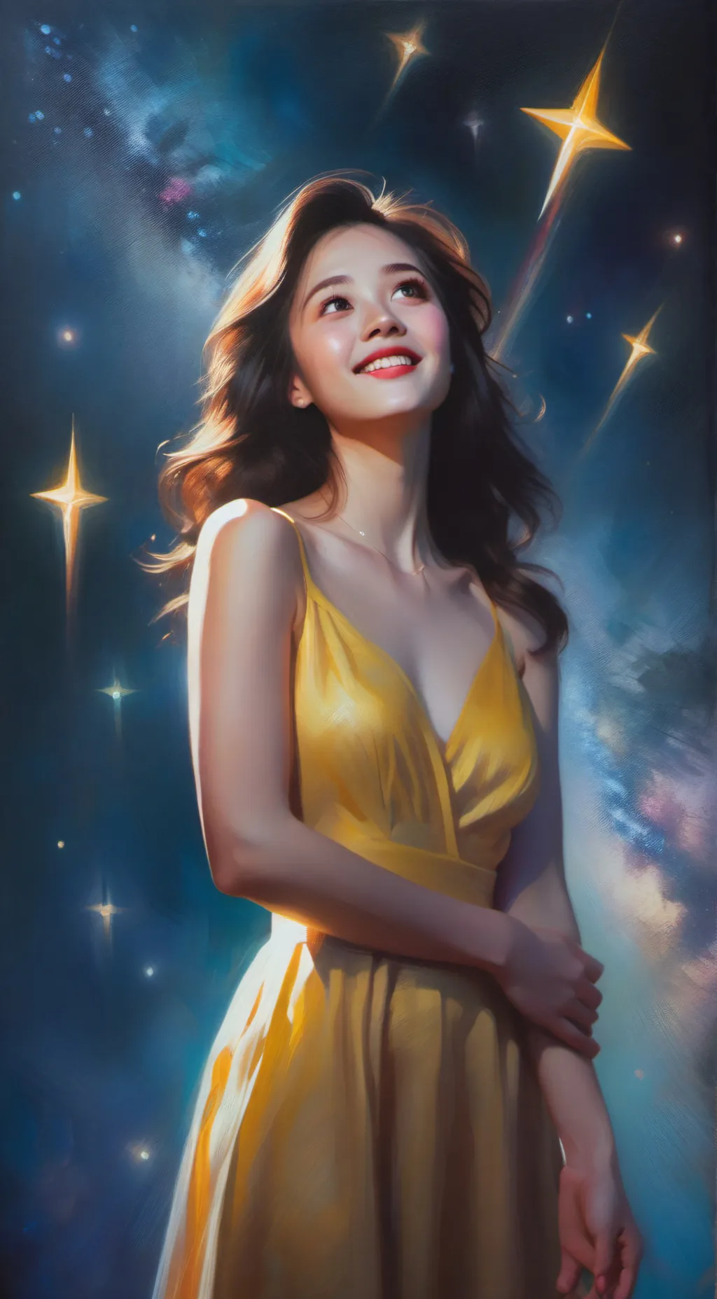 ai character: Shooting Star background