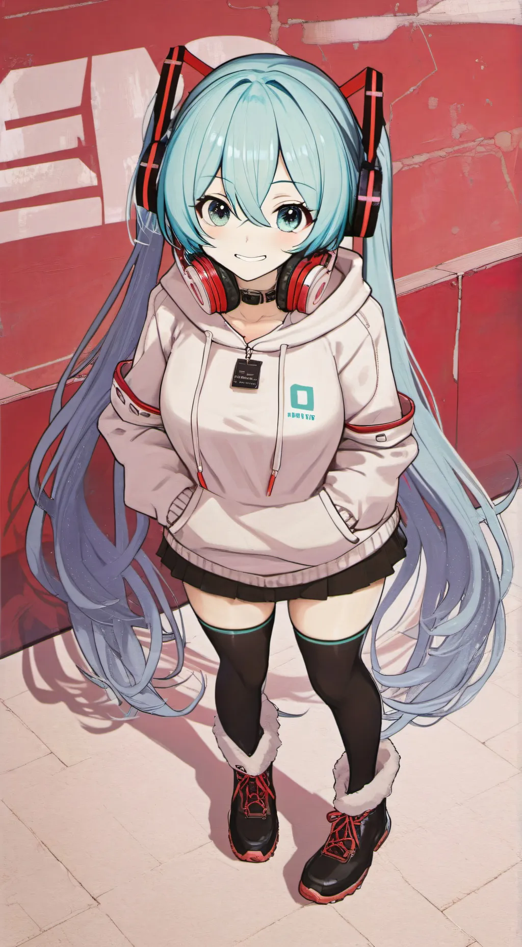ai character: hatsune miku background