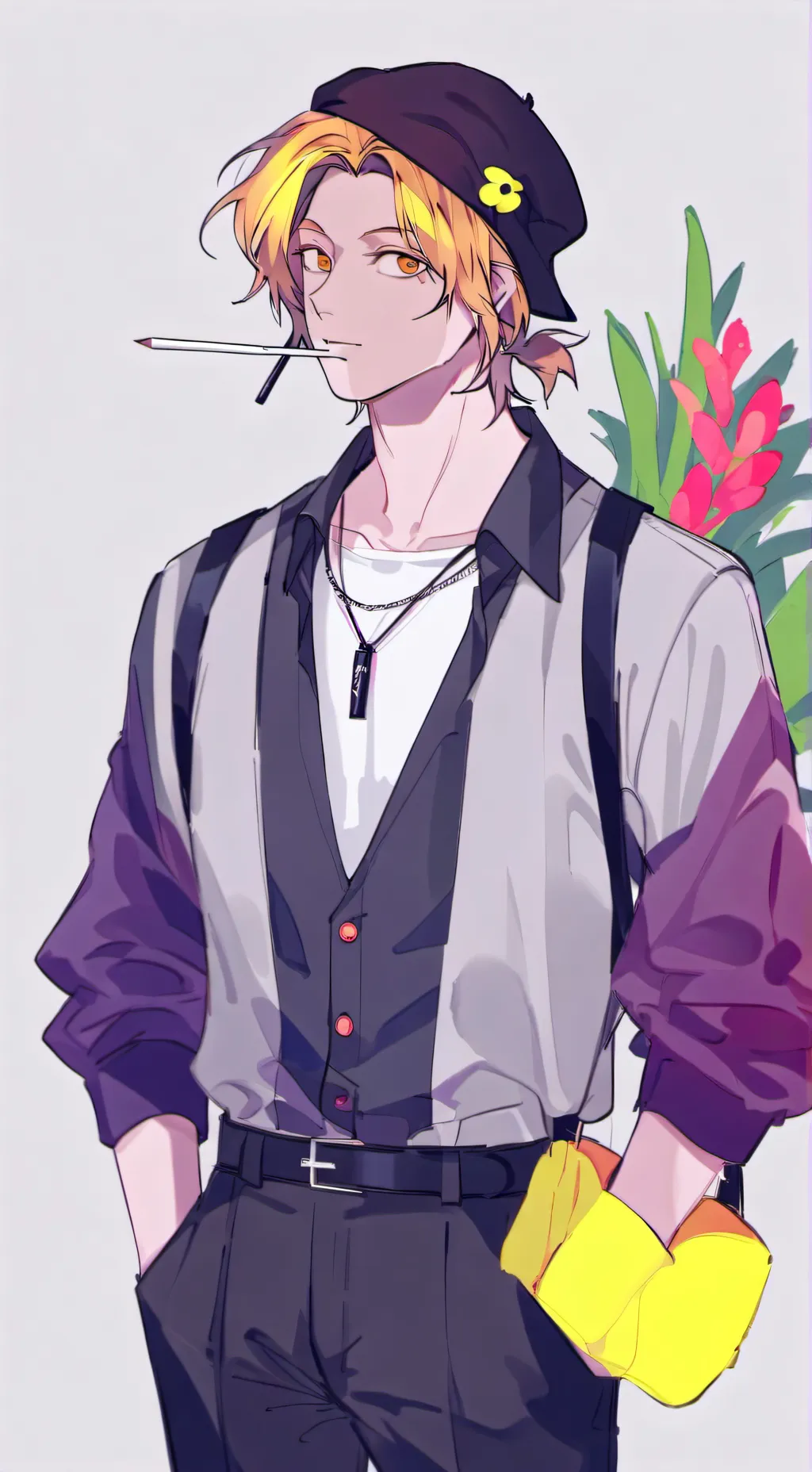 ai character: Denki background