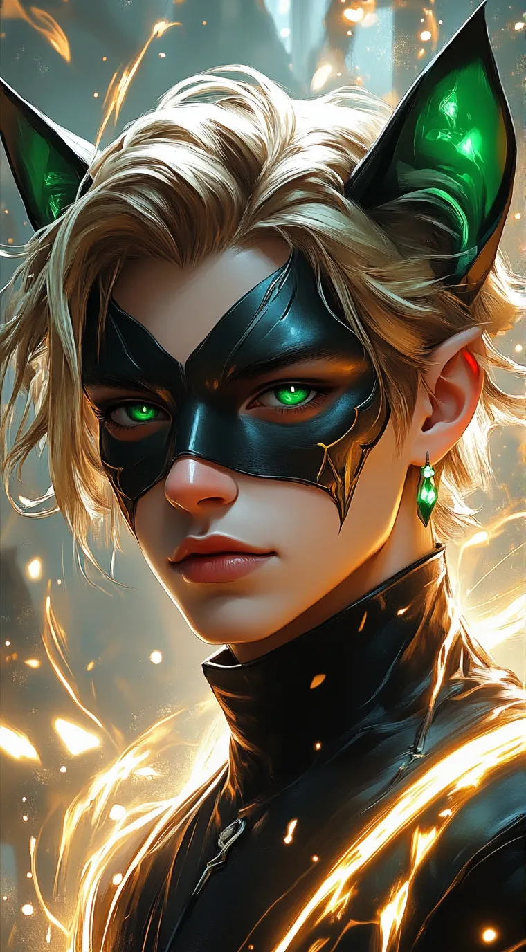 ai character: Cat Noir X Alix  background