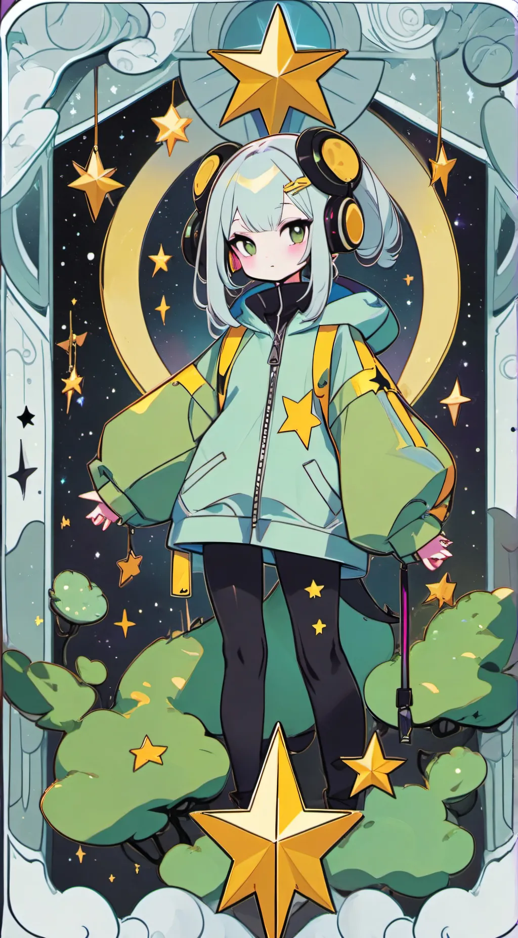 ai character: Cora the crecent background