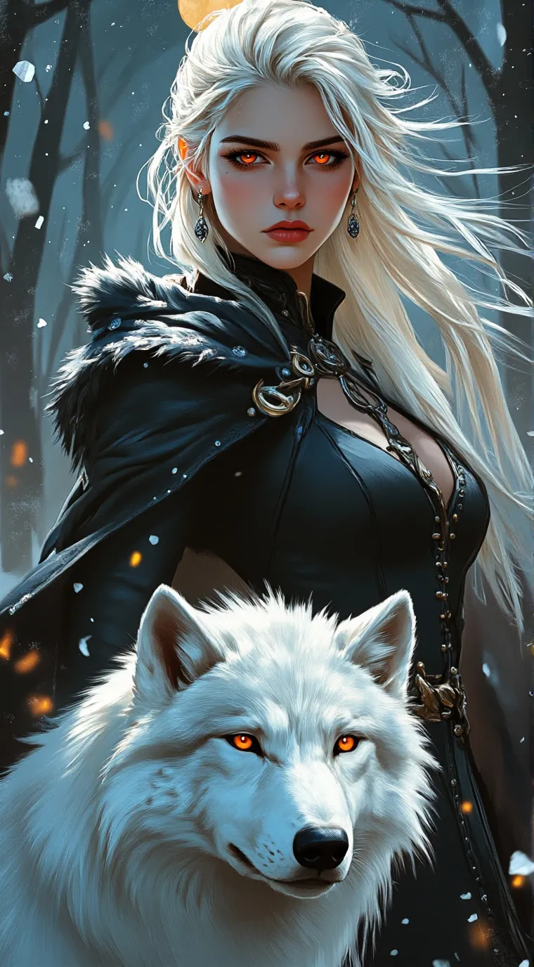 ai character: Silver background