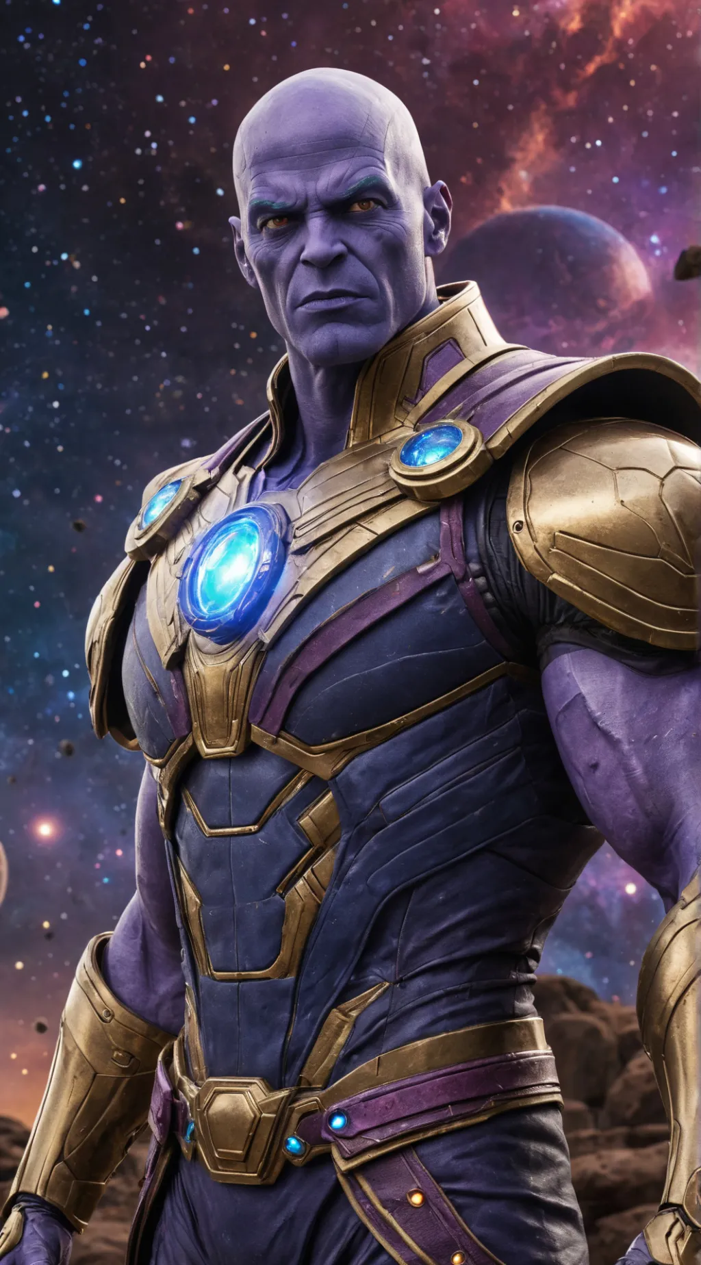 ai character: Thanos background
