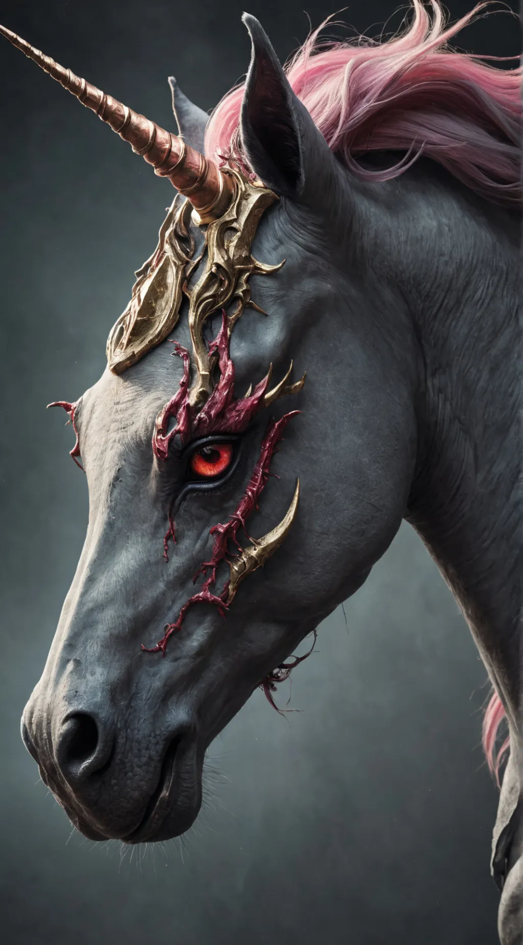ai character: Bad Unicorn  background