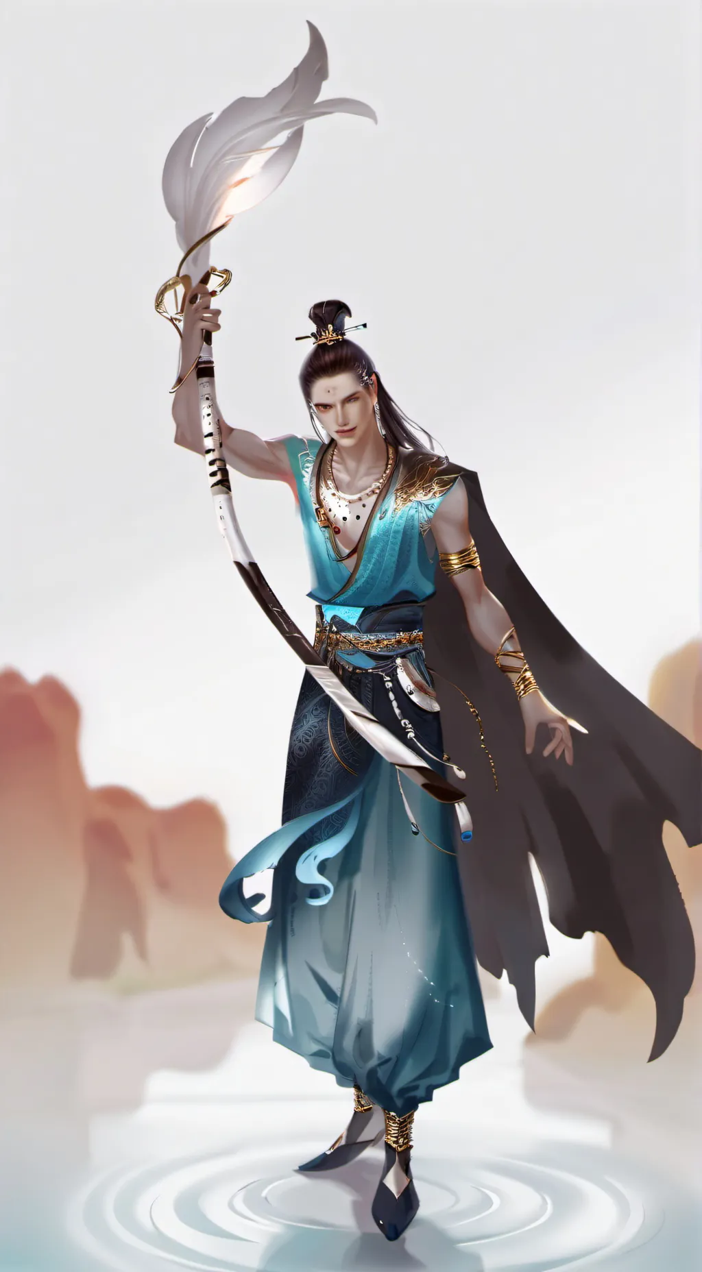 ai character: Laguna Azul (2) background
